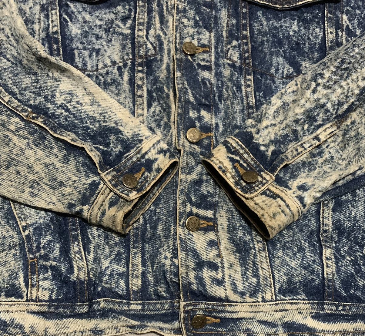 Japanese Brand Vintage Acid Wash Trucker Denim Jacket By Gleeman Size US L / EU 52-54 / 3 - 4 Thumbnail