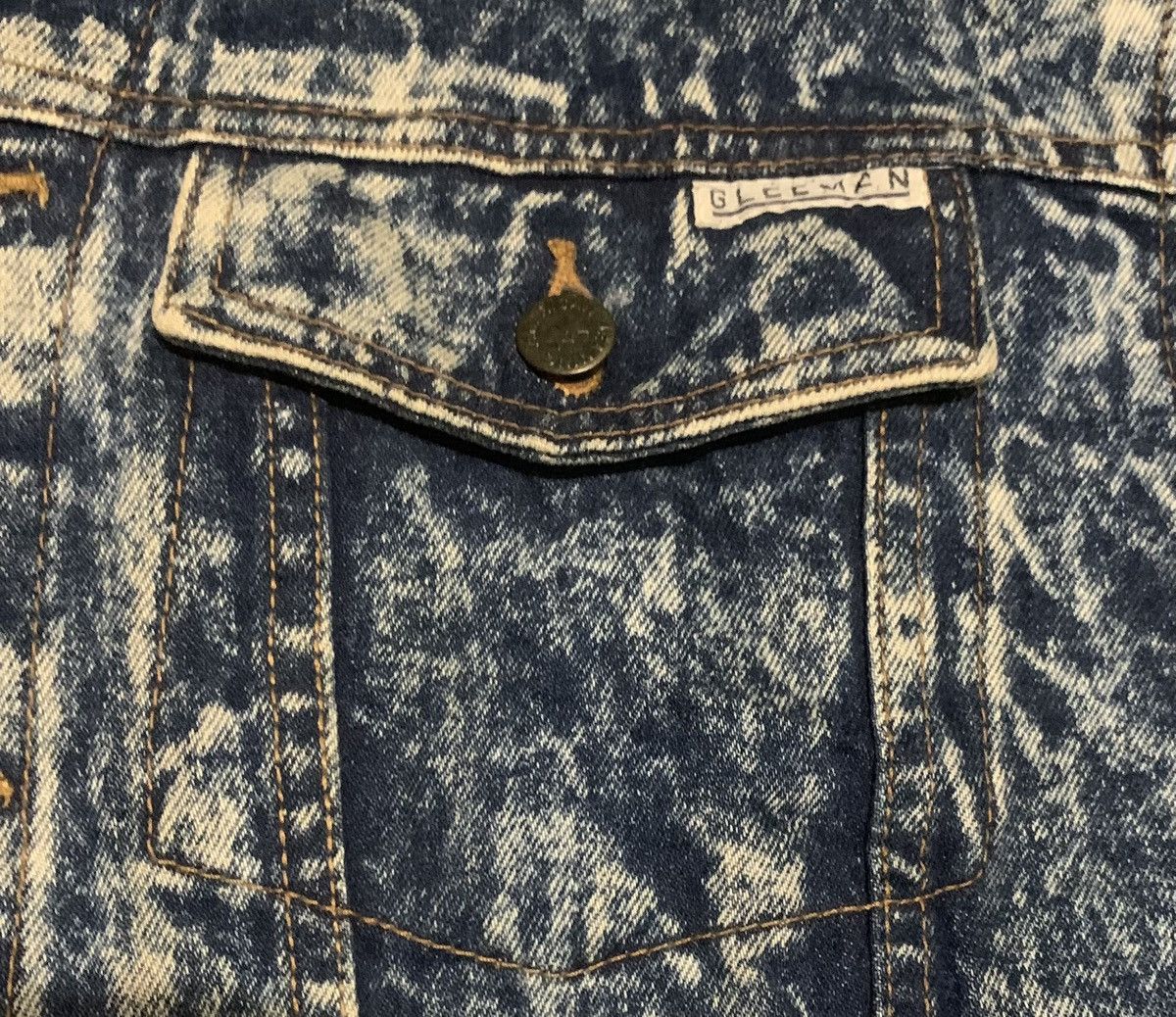 Japanese Brand Vintage Acid Wash Trucker Denim Jacket By Gleeman Size US L / EU 52-54 / 3 - 3 Thumbnail