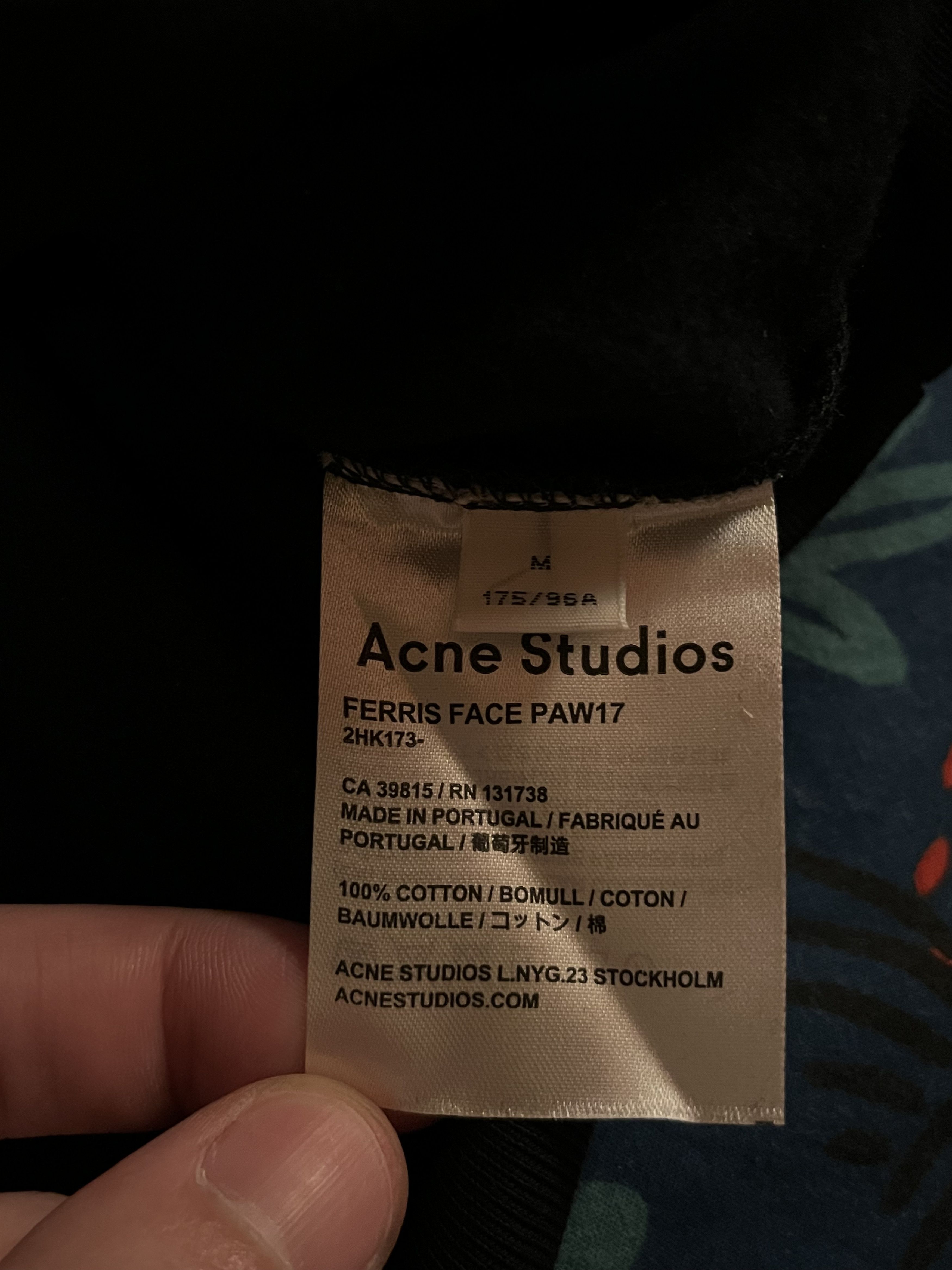 Acne Studios Acne Studios Ferris Face Hoodie Black Size US M / EU 48-50 / 2 - 5 Thumbnail