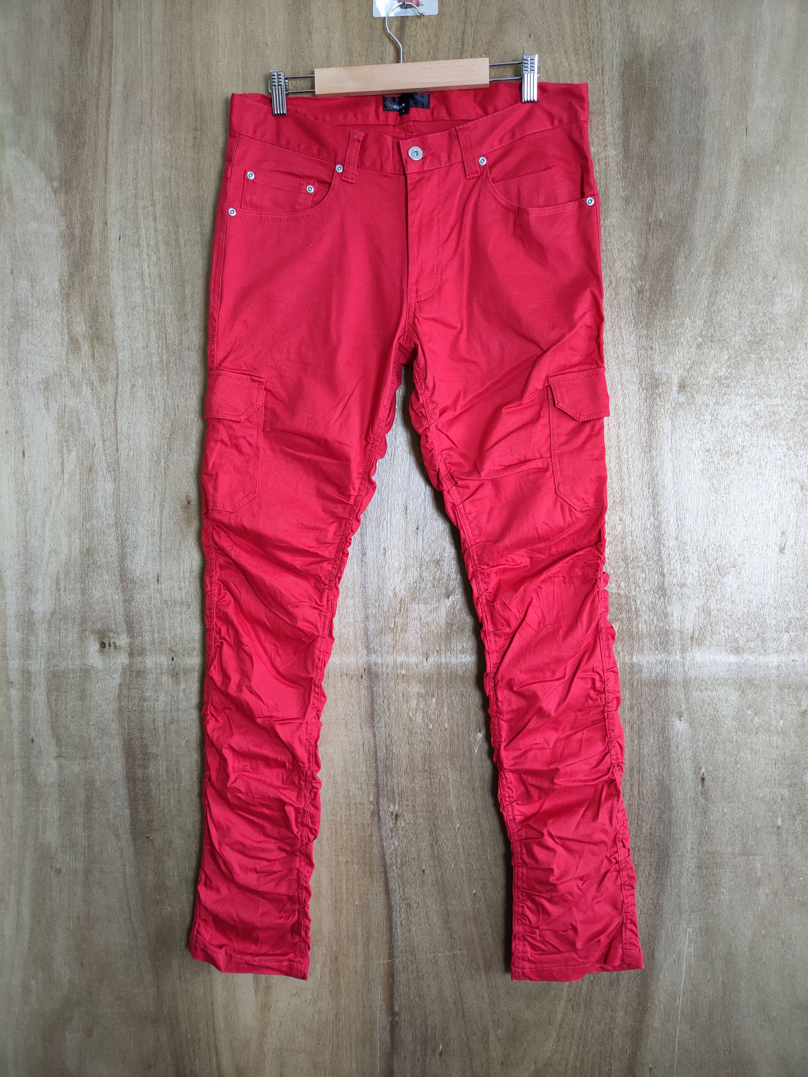 Japanese Brand JAPANESE BRAND VINTAGE PUNK STYLE SPRING LEG CARGO PANTS Size US 32 / EU 48 - 1 Thumbnail