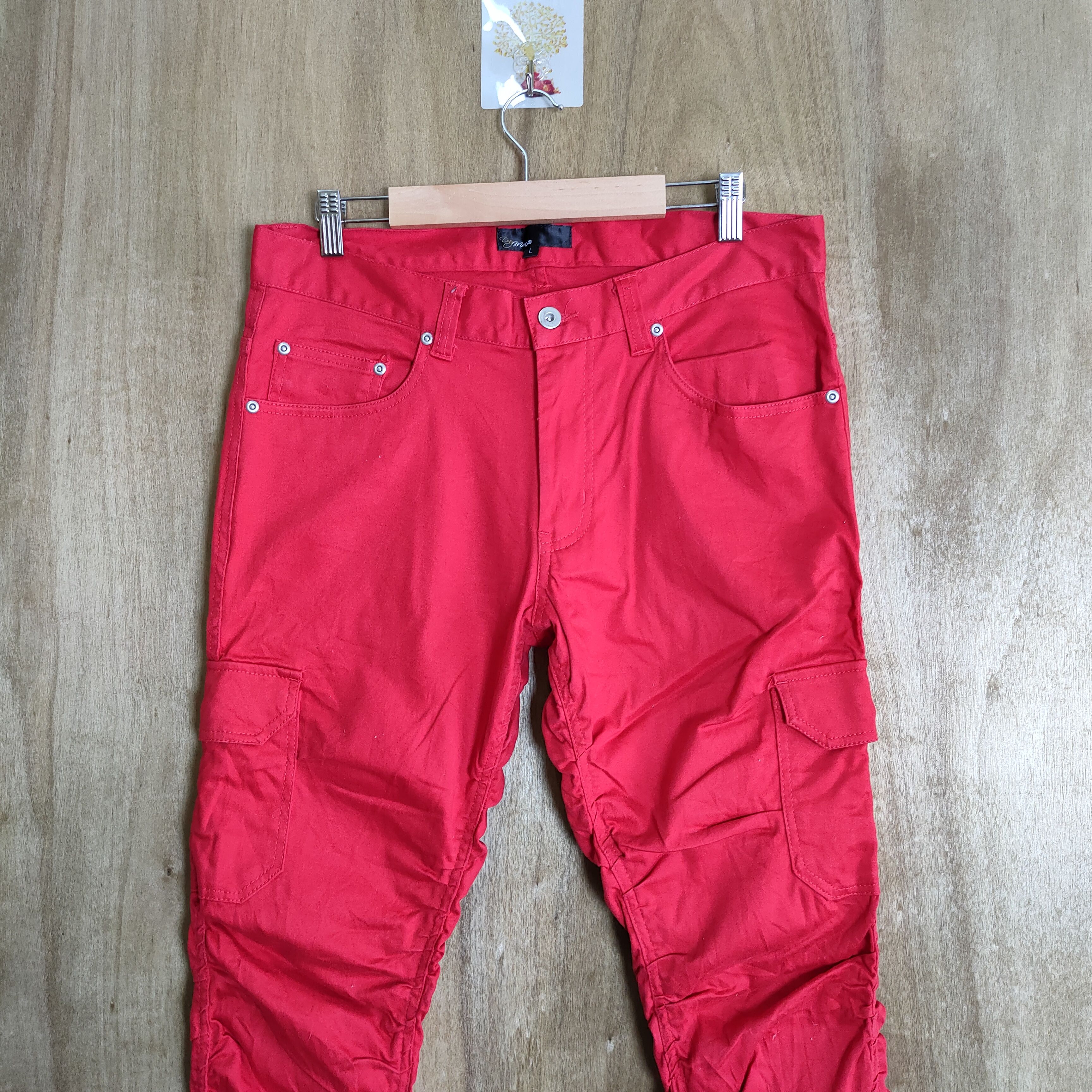 Japanese Brand JAPANESE BRAND VINTAGE PUNK STYLE SPRING LEG CARGO PANTS Size US 32 / EU 48 - 3 Thumbnail
