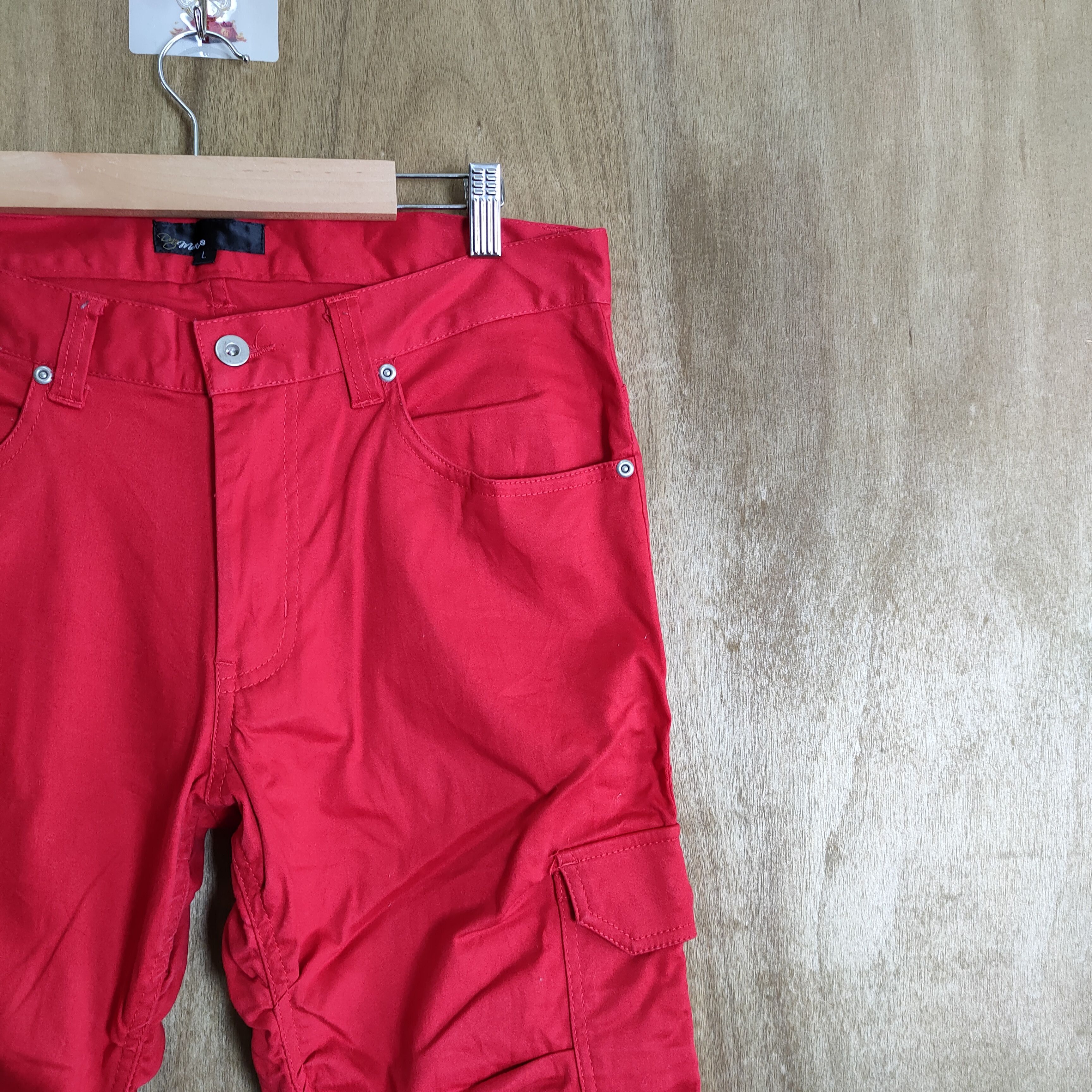 Japanese Brand JAPANESE BRAND VINTAGE PUNK STYLE SPRING LEG CARGO PANTS Size US 32 / EU 48 - 6 Thumbnail
