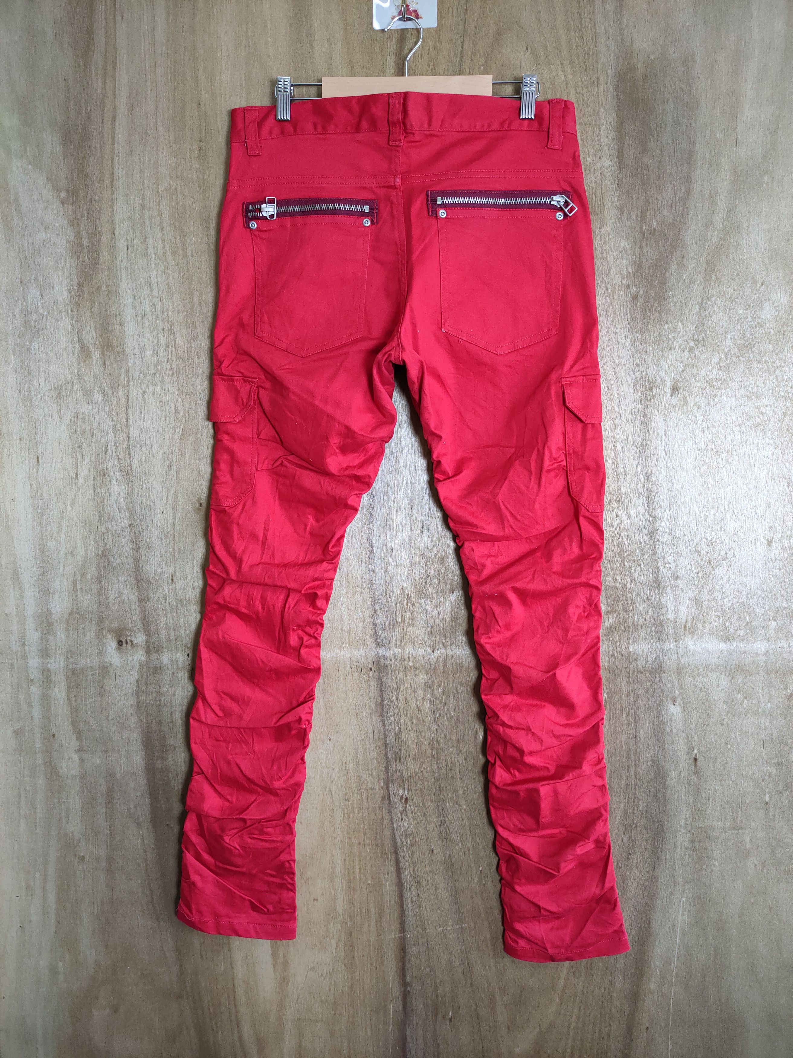 Japanese Brand JAPANESE BRAND VINTAGE PUNK STYLE SPRING LEG CARGO PANTS Size US 32 / EU 48 - 2 Thumbnail