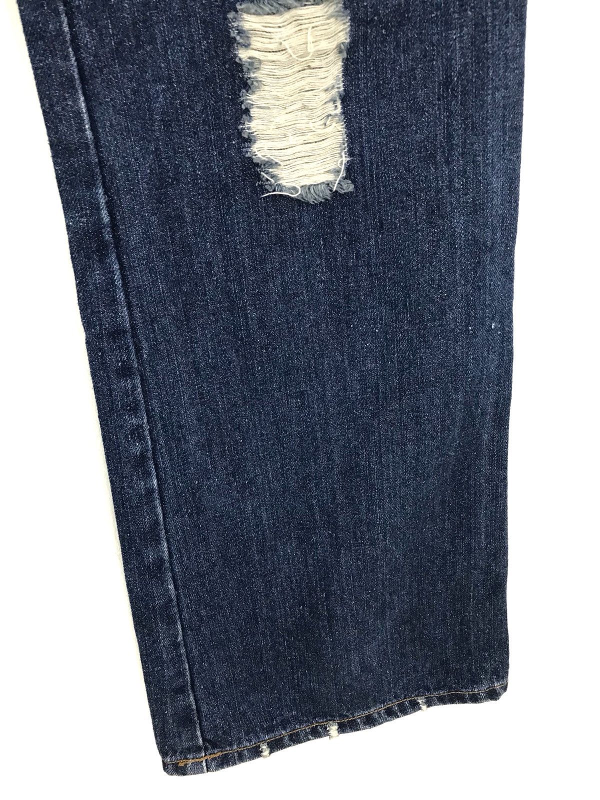 Number (N)ine × Undercover Japanese Brand SOUL FRANKY Patches Distressed Denim Jeans Size US 30 / EU 46 - 4 Thumbnail