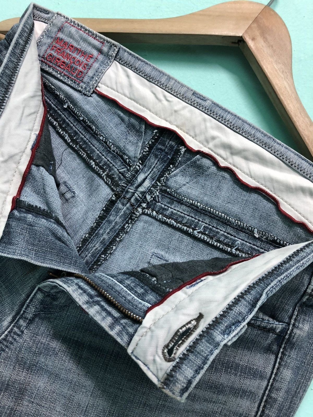 Marithe + Francois Girbaud × Vintage VINTAGE MARITHE FRANCOIS GIRBAUD BLUE WASH DENIM JEANS Size US 28 / EU 44 - 4 Thumbnail