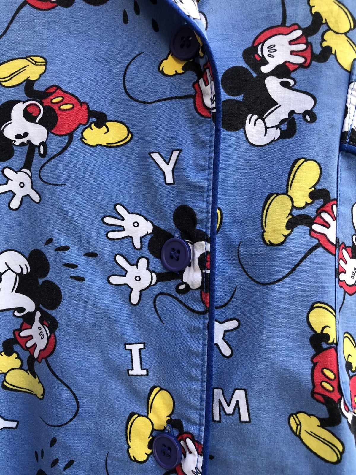 Disney Vintage 90's Disney Mickey Mouse Fullprint Pyjama Set Size US L / EU 52-54 / 3 - 10 Thumbnail