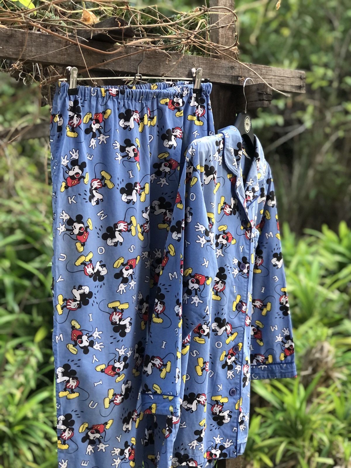 Disney Vintage 90's Disney Mickey Mouse Fullprint Pyjama Set Size US L / EU 52-54 / 3 - 4 Thumbnail