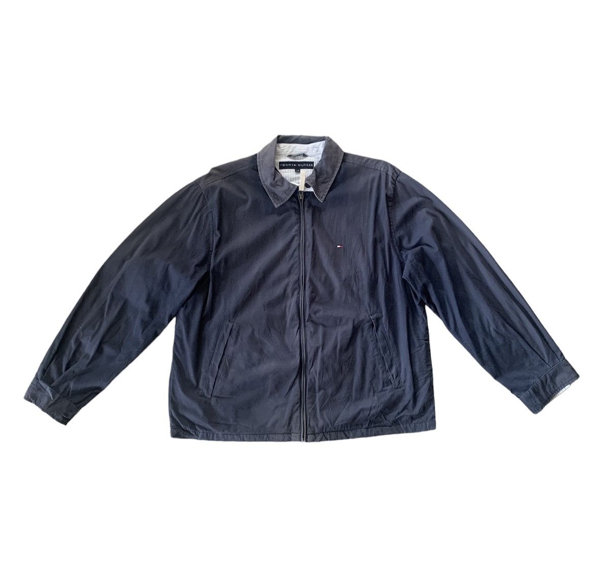 image of Tommy Hilfiger Jacket Sun Faded in Navy Blue Sun Faded, Men's (Size Large)