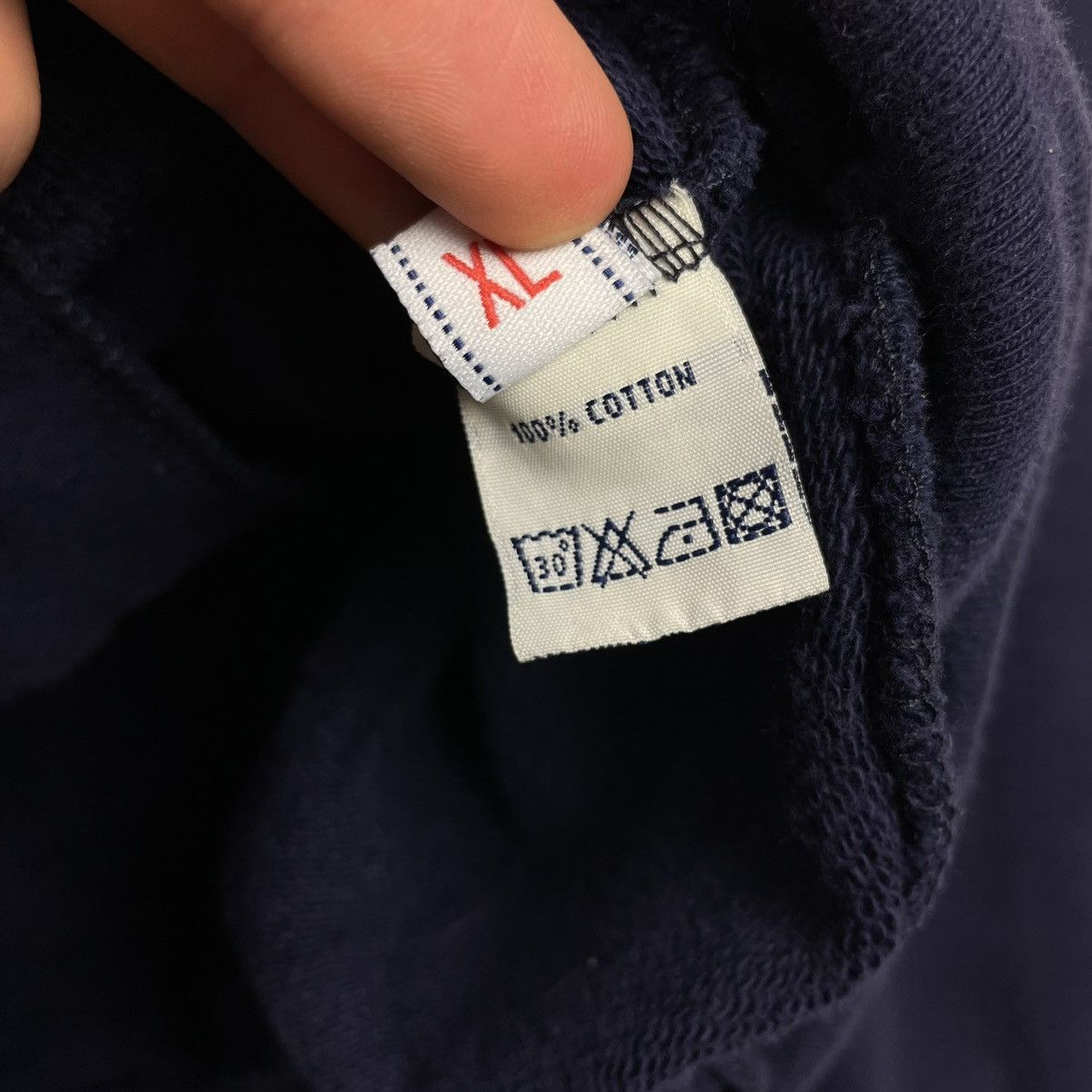 Evisu Evisu Zip-up Hoodie Sweatshirt Vintage Color Navy Size XL Size US XL / EU 56 / 4 - 10 Thumbnail
