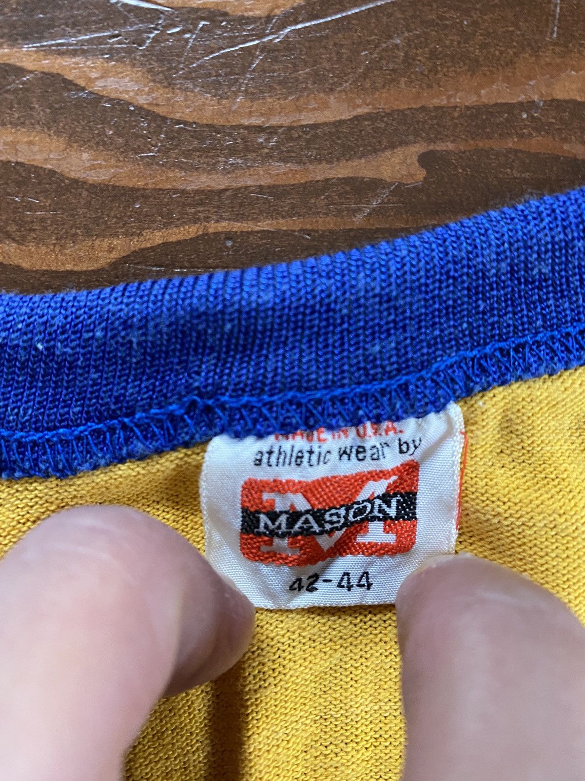 Vintage Vintage 60’s Franklin Fire Co. Single Stitch Ringer Tee Size US L / EU 52-54 / 3 - 13 Thumbnail