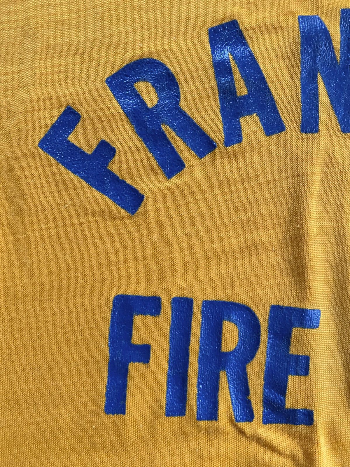 Vintage Vintage 60’s Franklin Fire Co. Single Stitch Ringer Tee Size US L / EU 52-54 / 3 - 5 Thumbnail