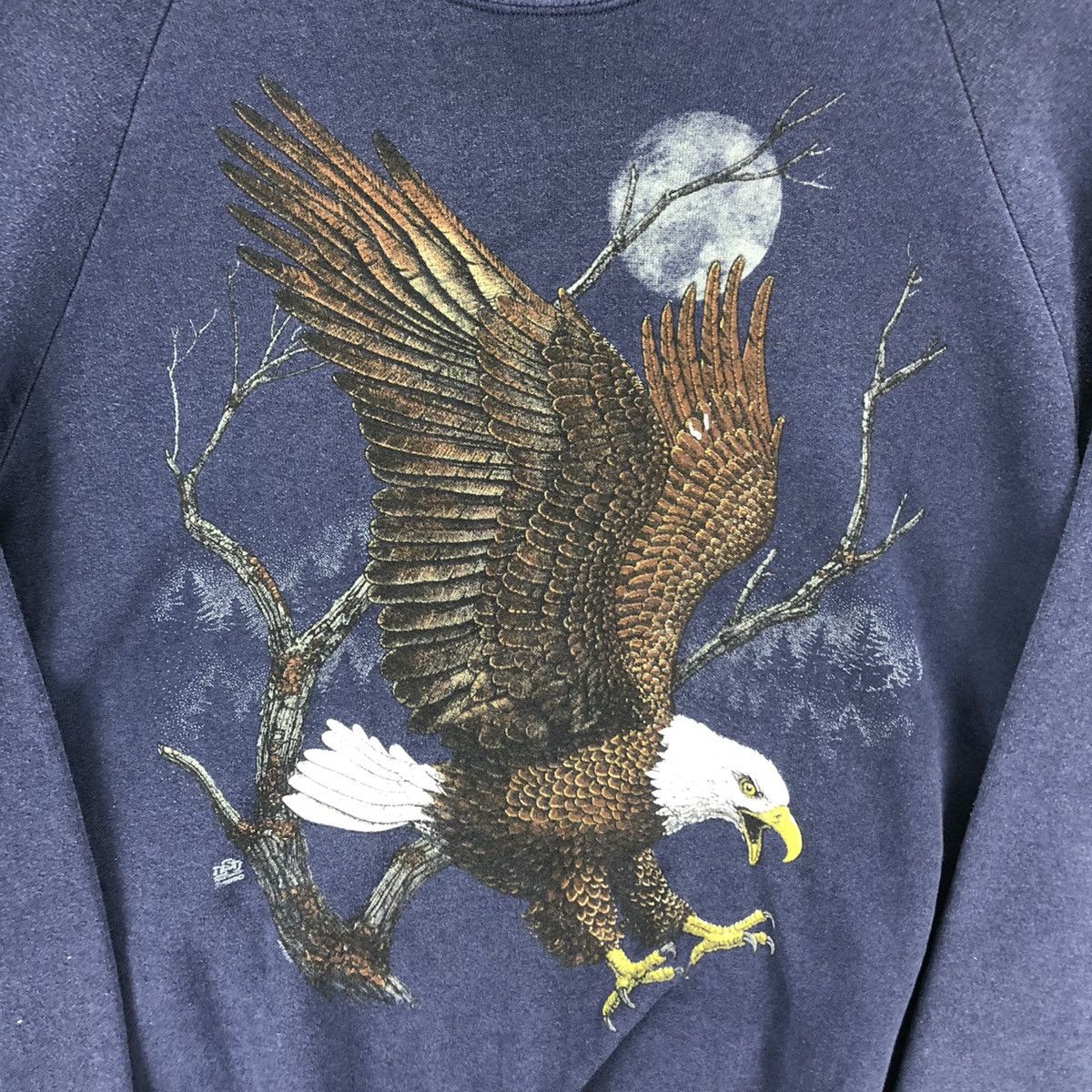 Jerzees Vintage Sweatshirts Big Print The Eagle Size US M / EU 48-50 / 2 - 7 Thumbnail
