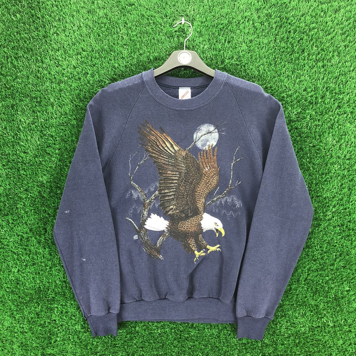 Jerzees Vintage Sweatshirts Big Print The Eagle Size US M / EU 48-50 / 2 - 1 Thumbnail