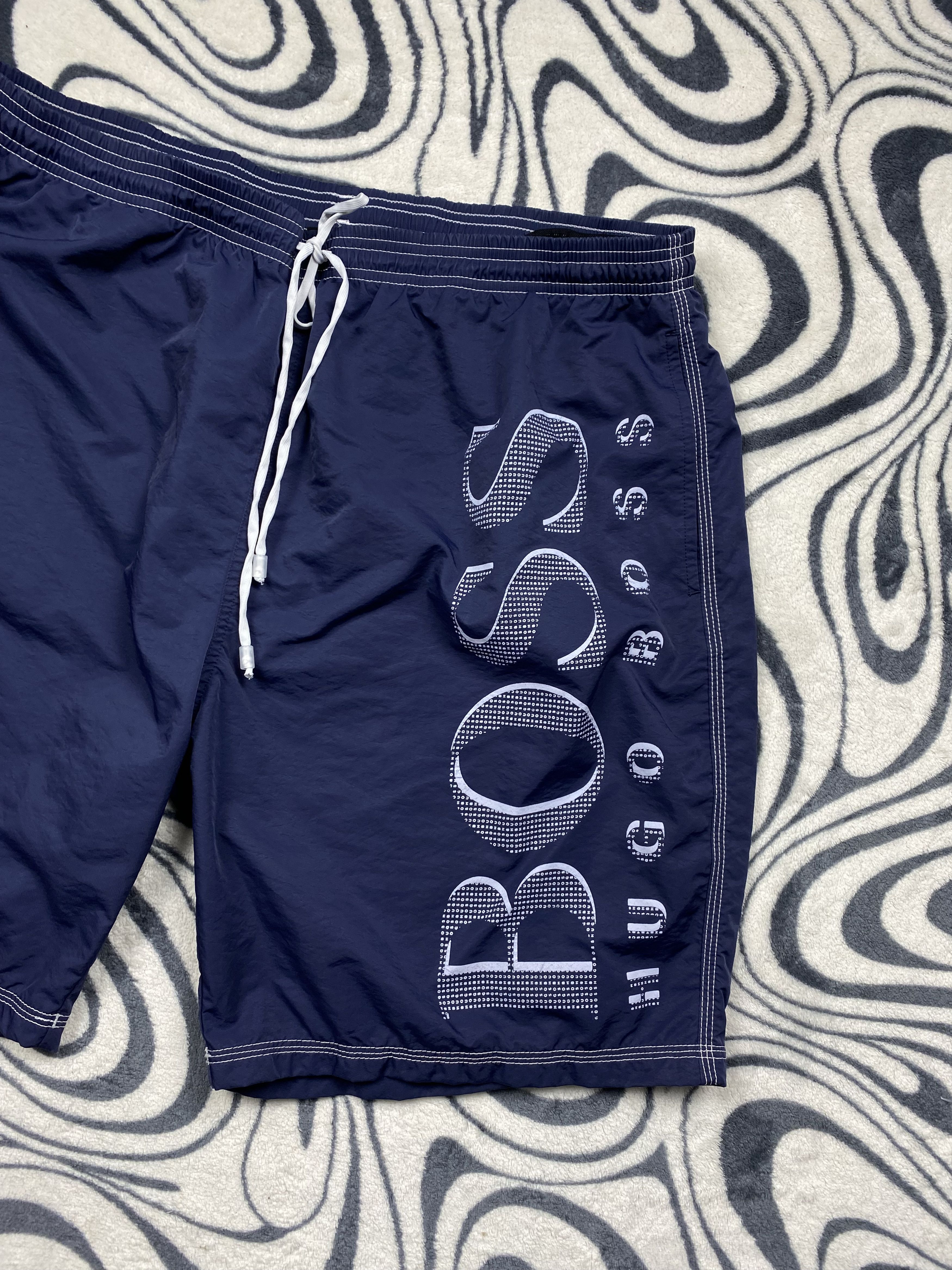 Hugo Boss × Vintage Hugo Boss Mens Nylon Shorts Y2K Size US 38 / EU 54 - 2 Thumbnail