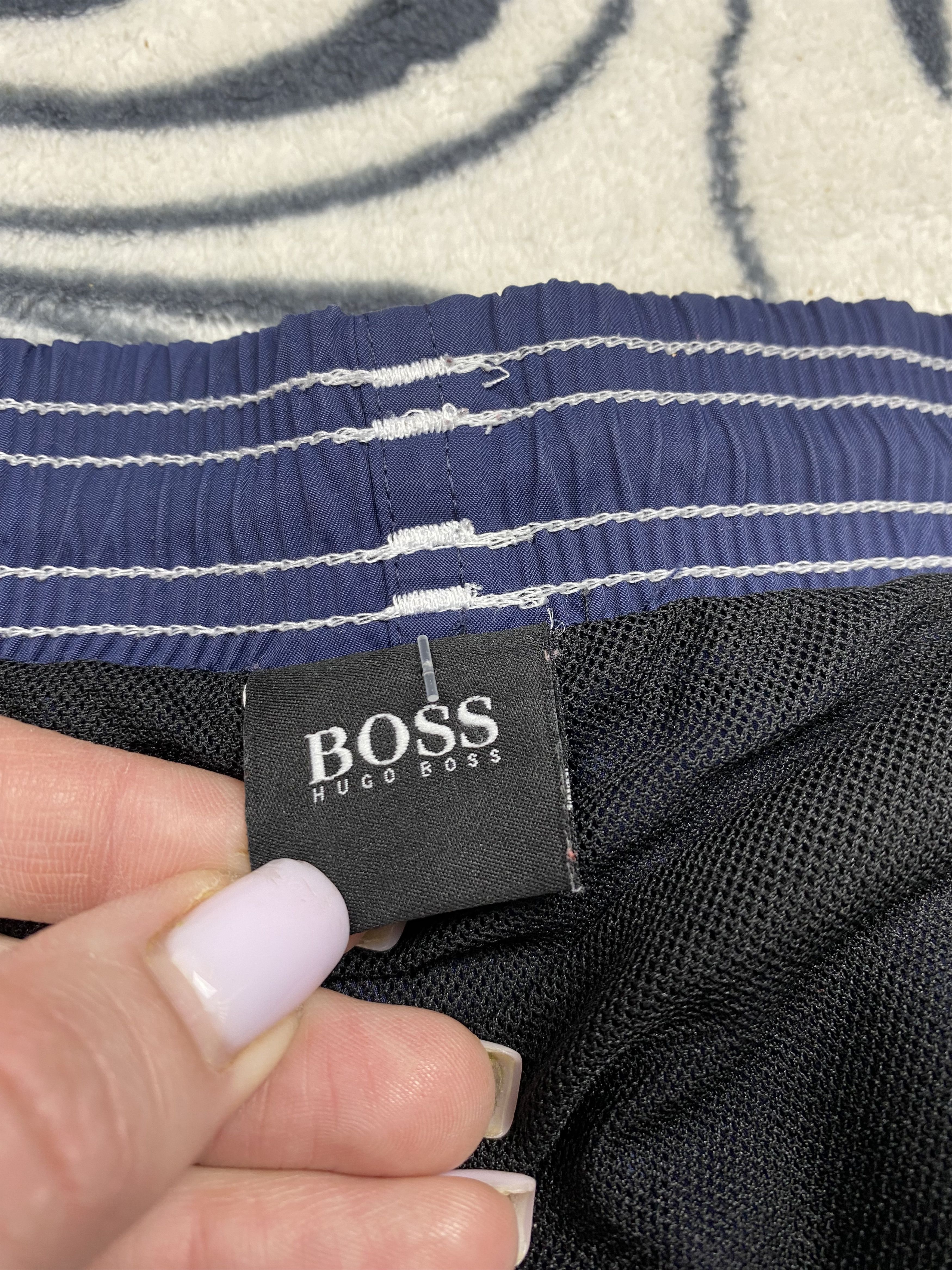 Hugo Boss × Vintage Hugo Boss Mens Nylon Shorts Y2K Size US 38 / EU 54 - 5 Thumbnail