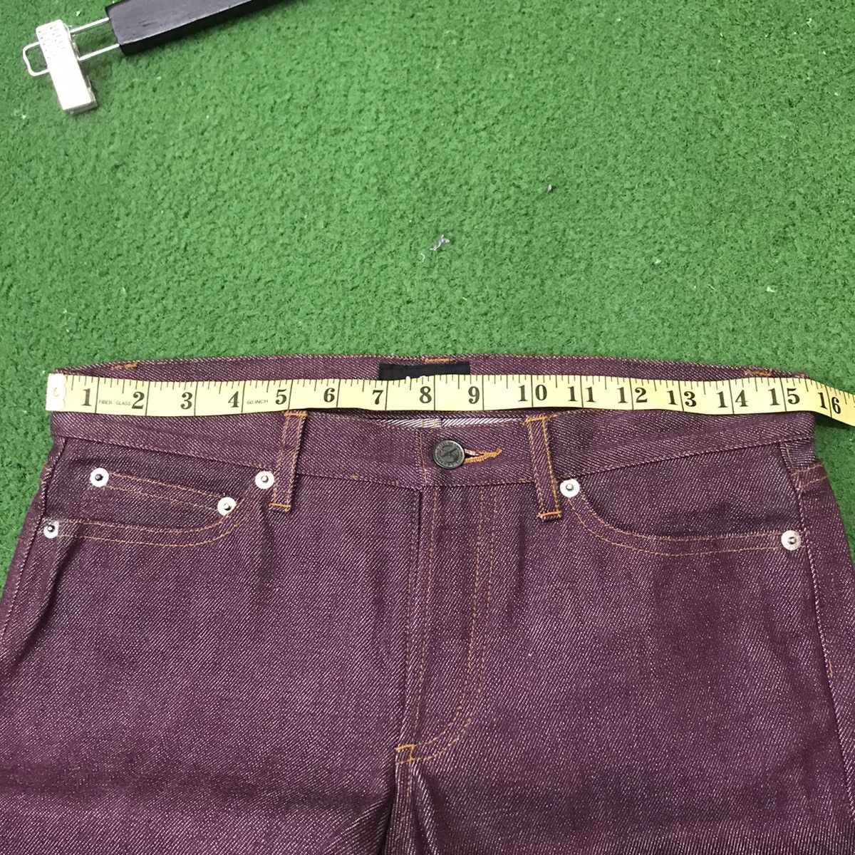 A.P.C. A.P.C Denim Selvedge Jeans Burgundy Hedi Slimane Size US 28 / EU 44 - 20 Thumbnail