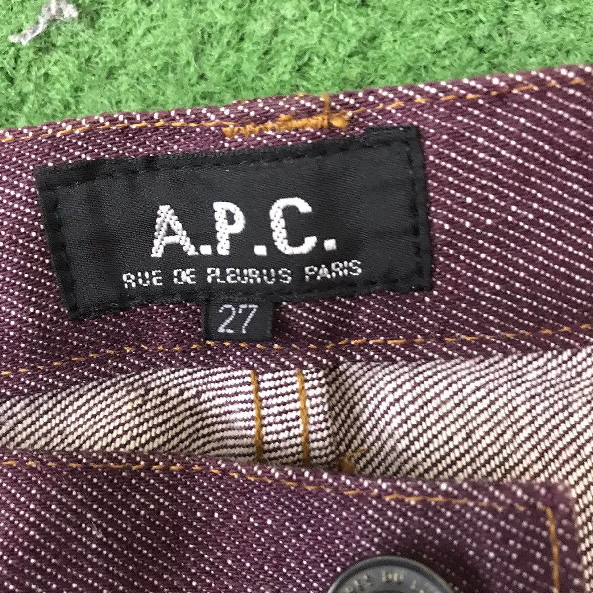 A.P.C. A.P.C Denim Selvedge Jeans Burgundy Hedi Slimane Size US 28 / EU 44 - 18 Thumbnail