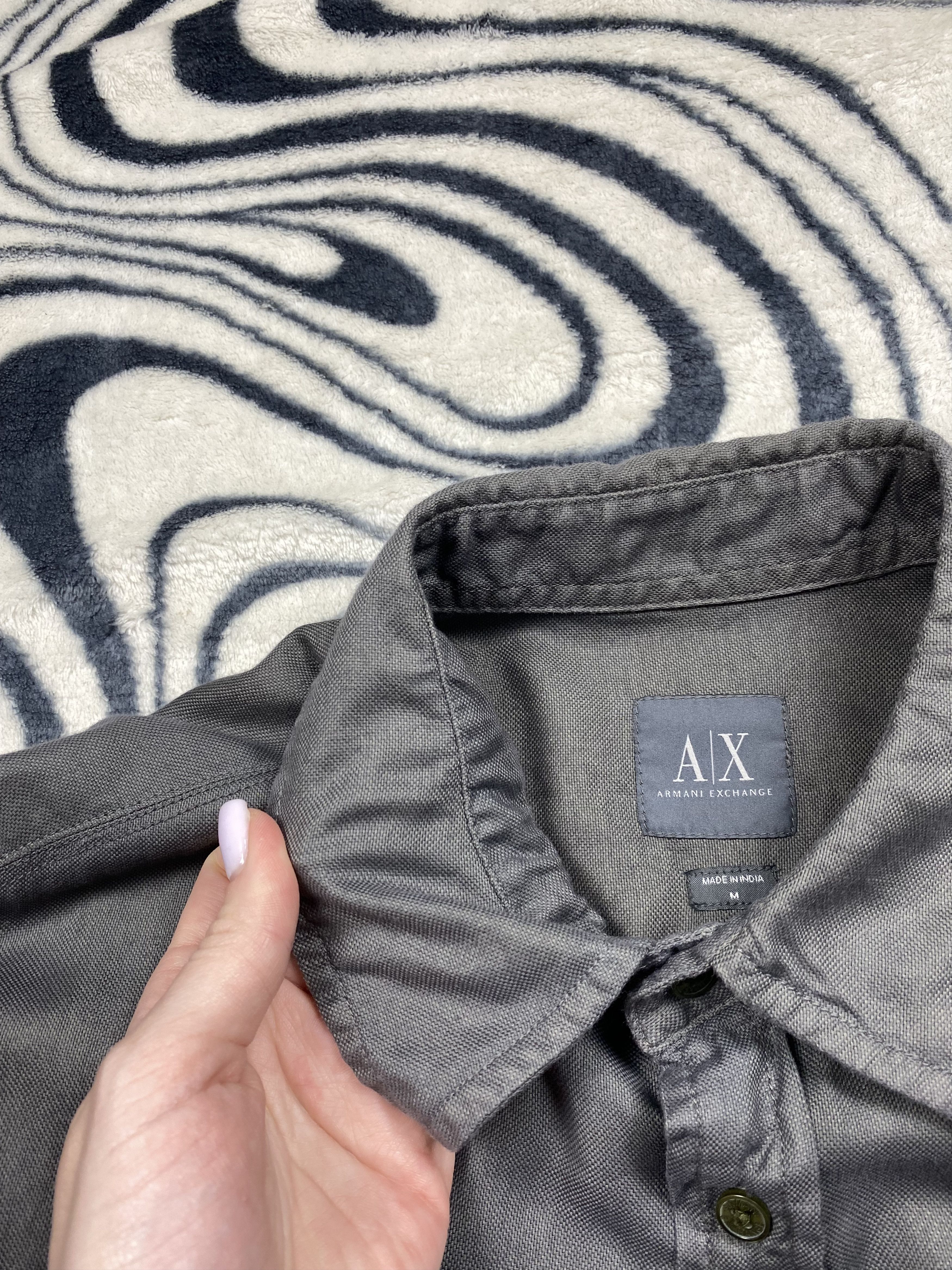 Armani × Armani Exchange × Vintage Armani Exchange Vintage Long Sleeve Shirt Size US M / EU 48-50 / 2 - 6 Thumbnail