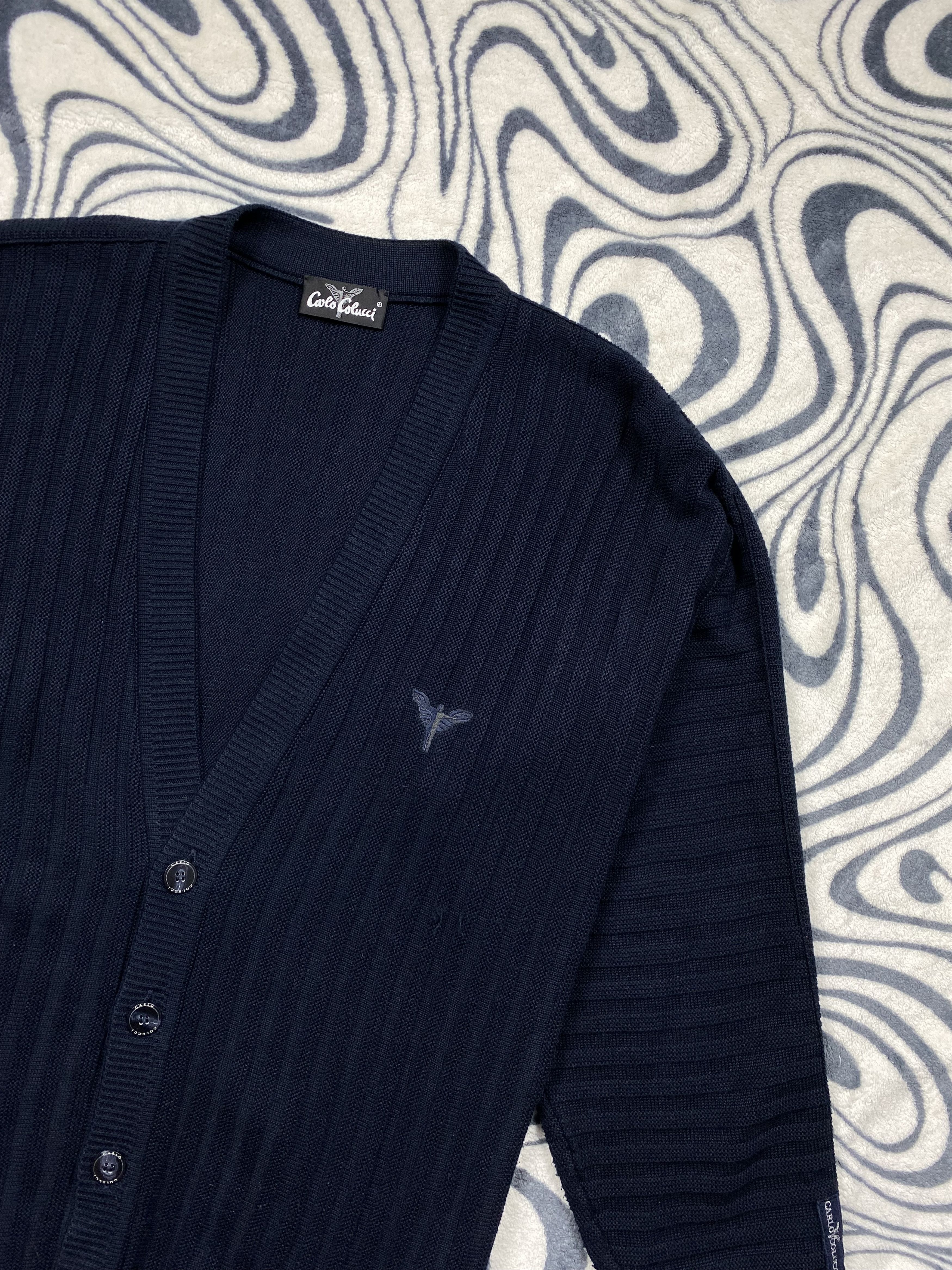 Carlo Colucci × Vintage Carlo Colucci Vintage Mens Knit Cardigan Size US XL / EU 56 / 4 - 2 Thumbnail