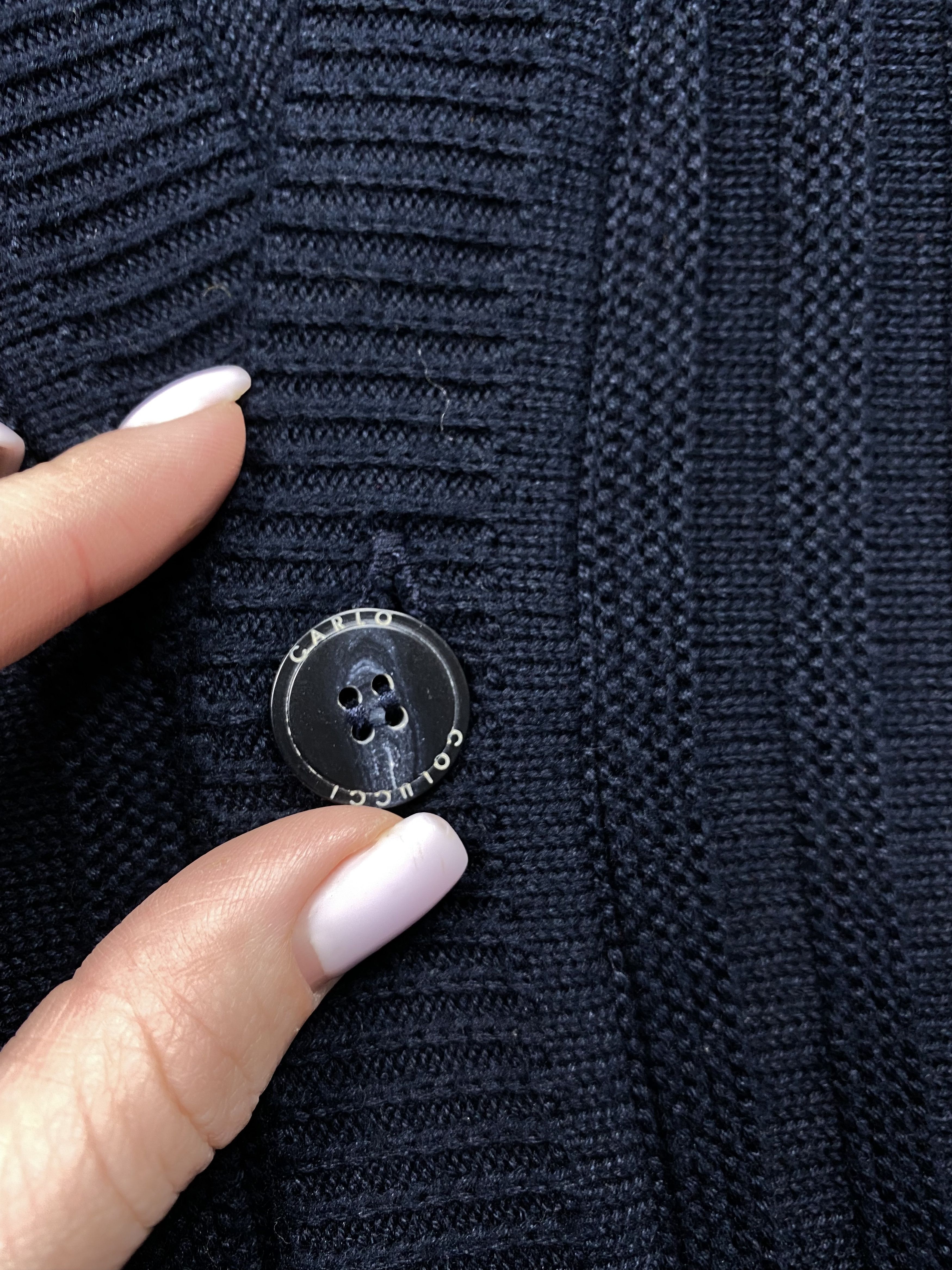 Carlo Colucci × Vintage Carlo Colucci Vintage Mens Knit Cardigan Size US XL / EU 56 / 4 - 3 Thumbnail