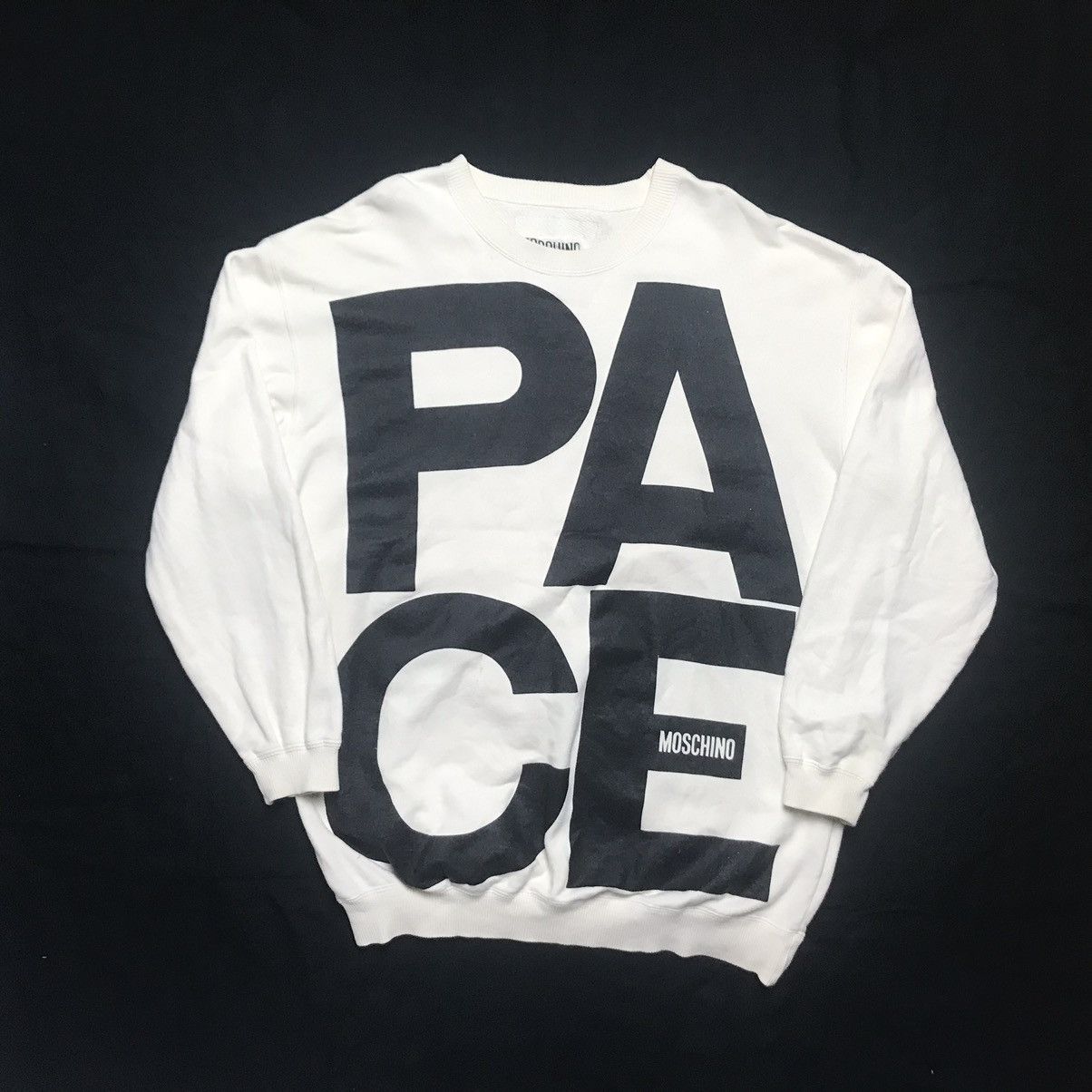 Moschino × Vintage Moschino Jeans PACE Sweatshirt Size US M / EU 48-50 / 2 - 1 Thumbnail