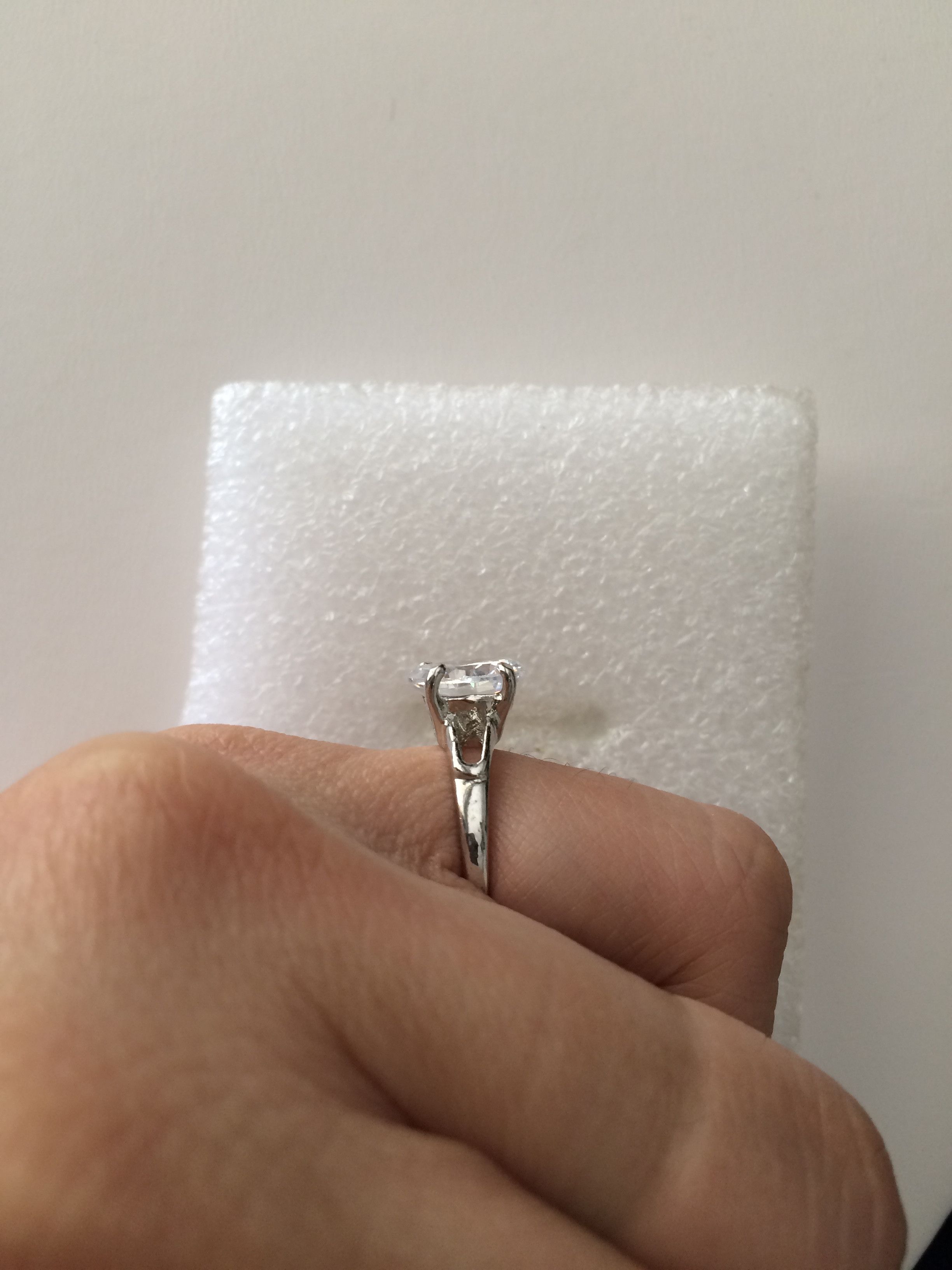 Jewelry Clear CZ Ring - Size 5.5 Size ONE SIZE - 4 Thumbnail
