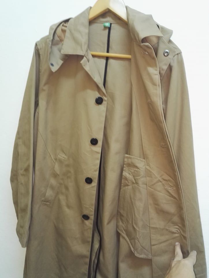 Benetton Rare Hoodie Benetton parkas Buttons Good Condition (c22) Size US M / EU 48-50 / 2 - 4 Thumbnail
