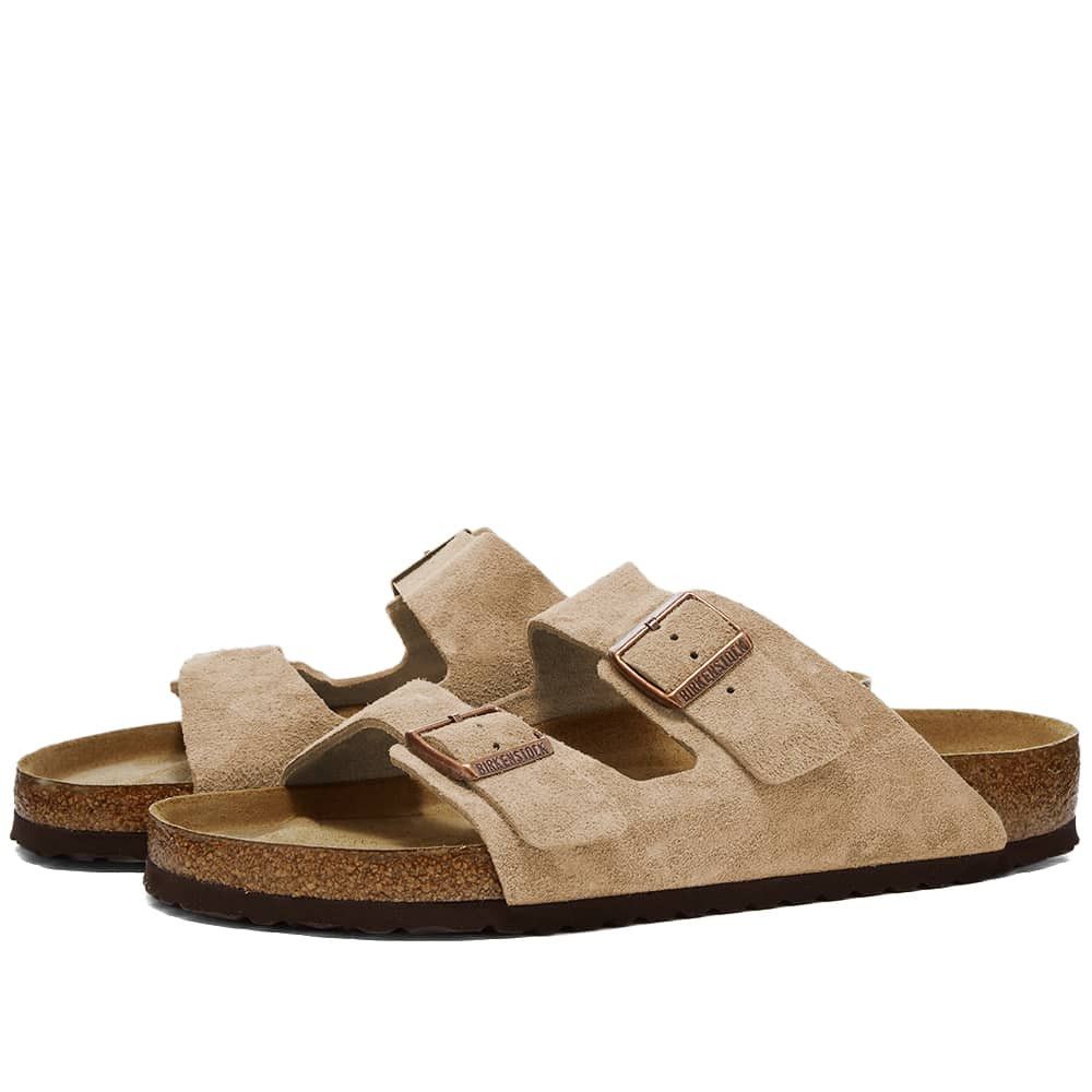 image of Birkenstock Arizona Sfb Taupe Suede 951301 Us 15 Eu 48 Shoes in Brown, Men's