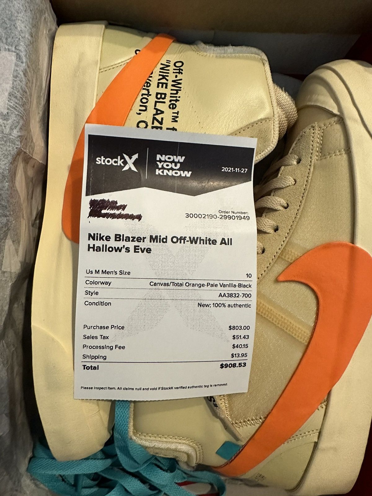 Nike Nike Off White Blazer “Hallows Eve” Size US 10 / EU 43 - 6 Thumbnail