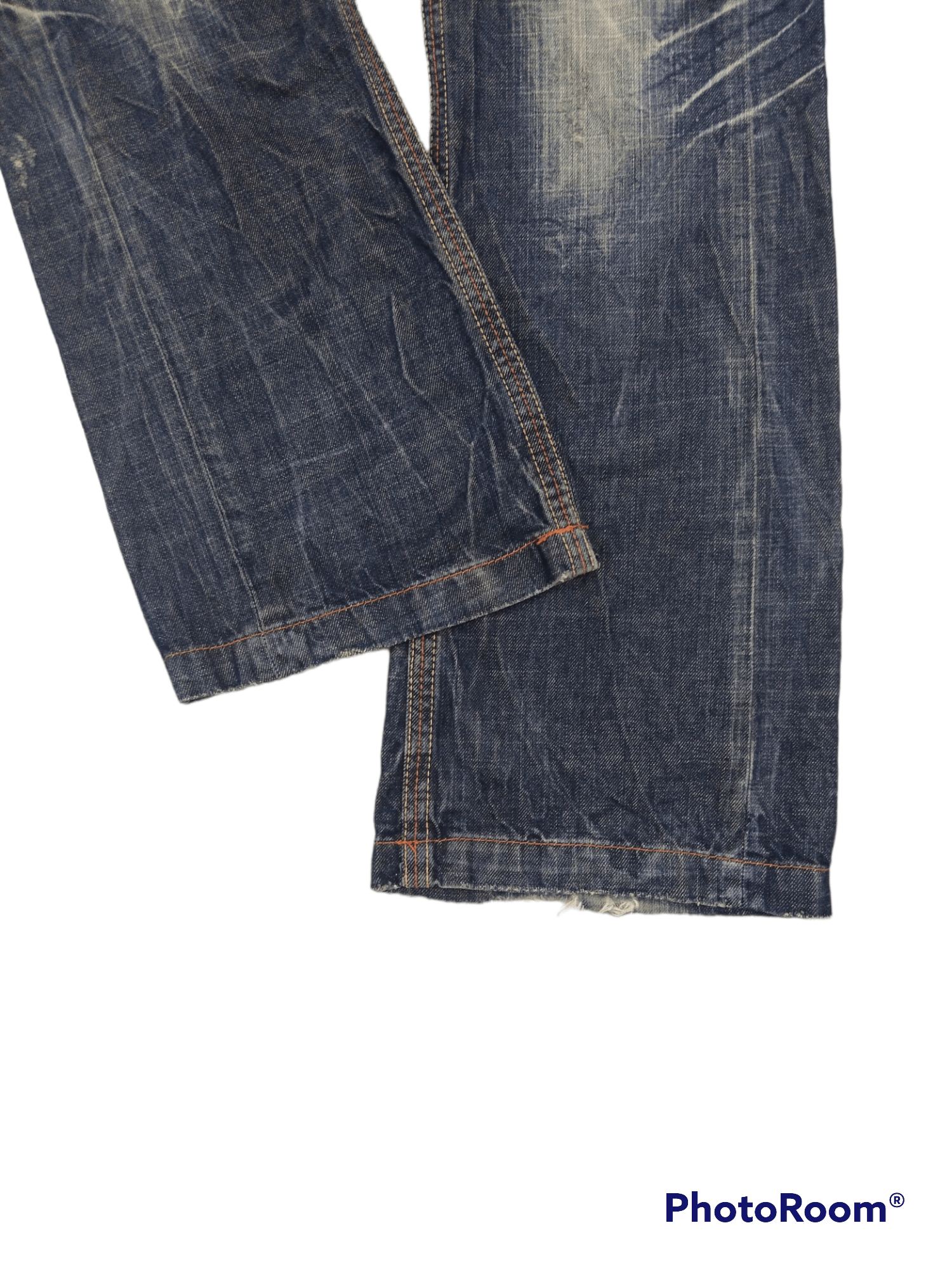 Japanese Brand FLARE🔥RARE SUPER SICK LOLITA DENIM PANTS Size US 32 / EU 48 - 6 Thumbnail