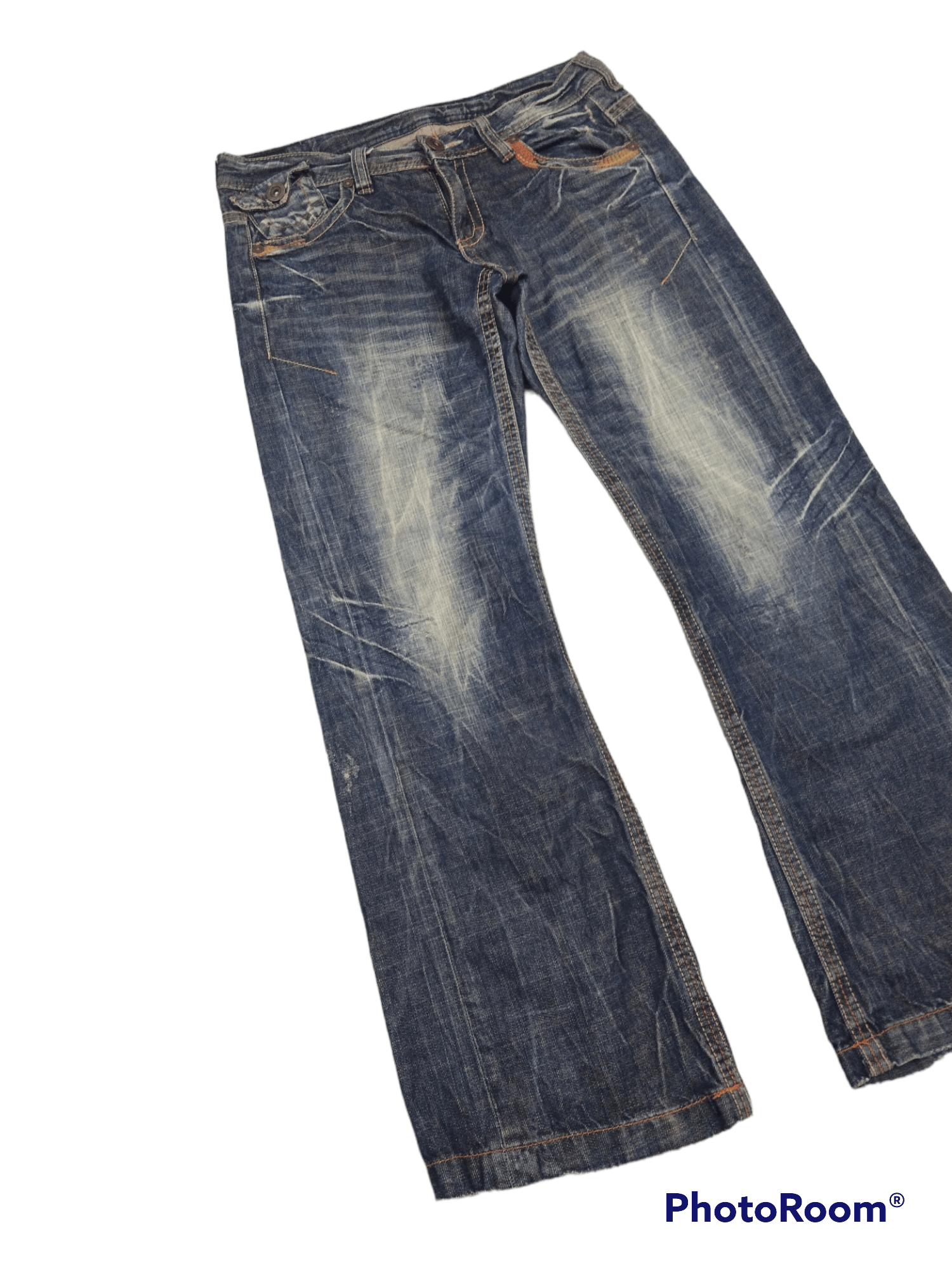Japanese Brand FLARE🔥RARE SUPER SICK LOLITA DENIM PANTS Size US 32 / EU 48 - 5 Thumbnail