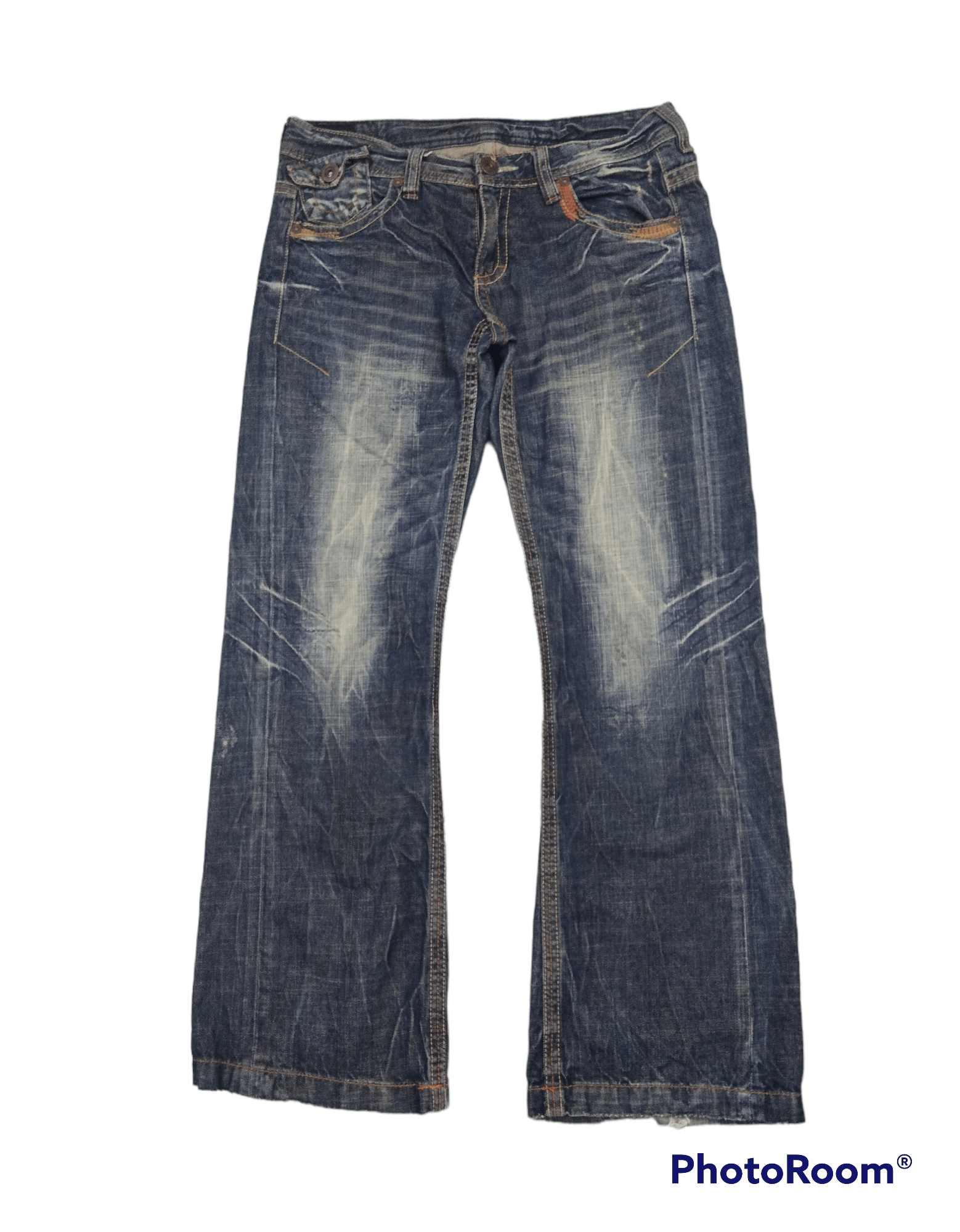 Japanese Brand FLARE🔥RARE SUPER SICK LOLITA DENIM PANTS Size US 32 / EU 48 - 1 Thumbnail