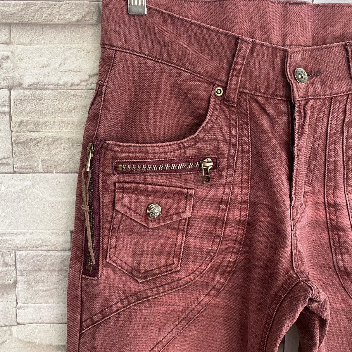 semanticdesign Japanese Semantic Denim Bush Pants Flares Zipper Printed Size US 28 / EU 44 - 6 Thumbnail