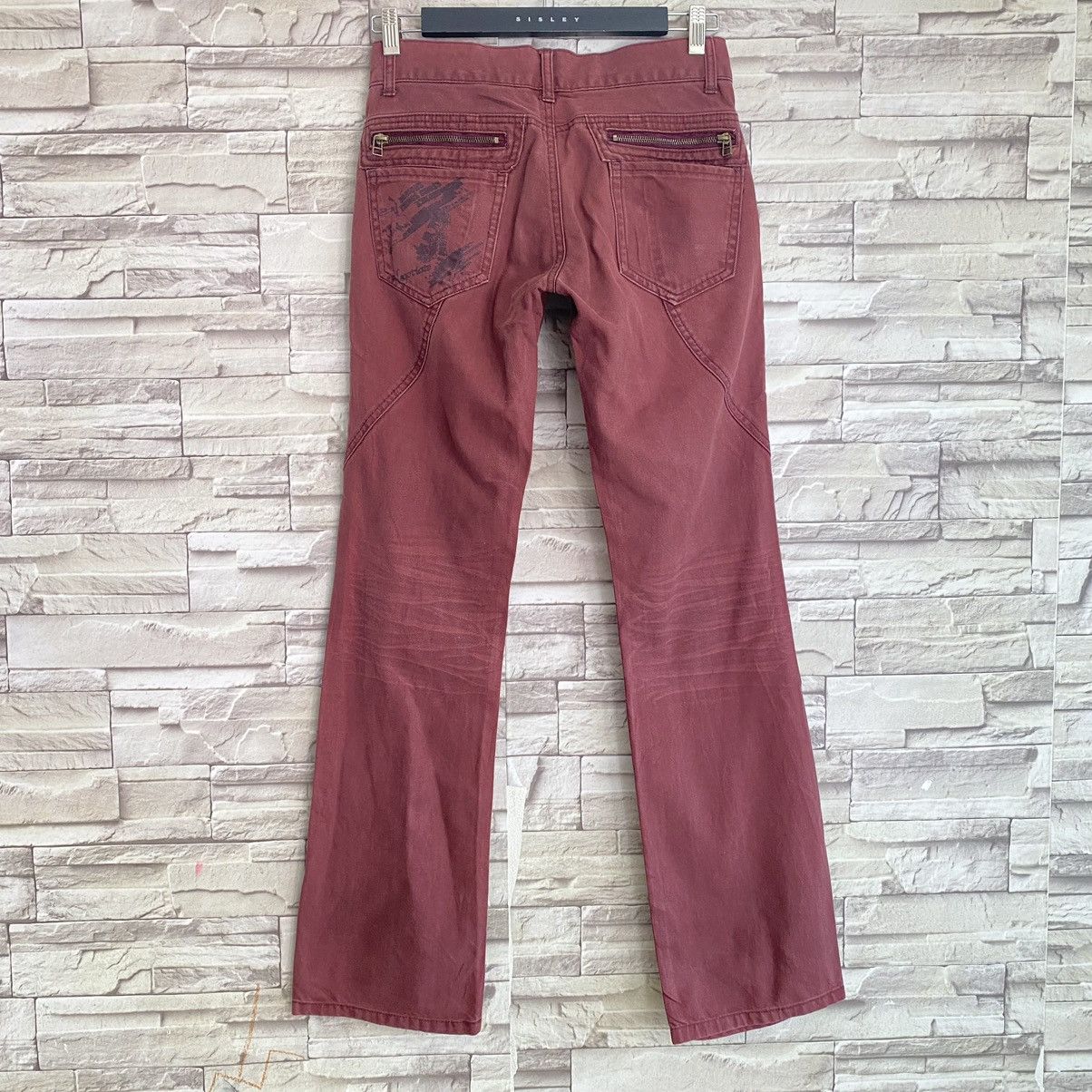semanticdesign Japanese Semantic Denim Bush Pants Flares Zipper Printed Size US 28 / EU 44 - 11 Thumbnail