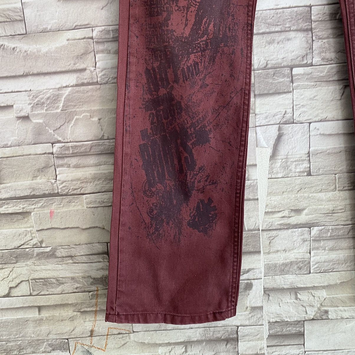 semanticdesign Japanese Semantic Denim Bush Pants Flares Zipper Printed Size US 28 / EU 44 - 9 Thumbnail