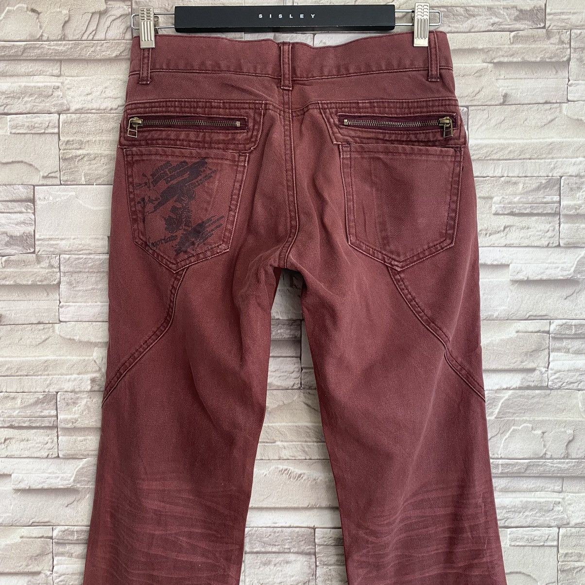 semanticdesign Japanese Semantic Denim Bush Pants Flares Zipper Printed Size US 28 / EU 44 - 12 Thumbnail