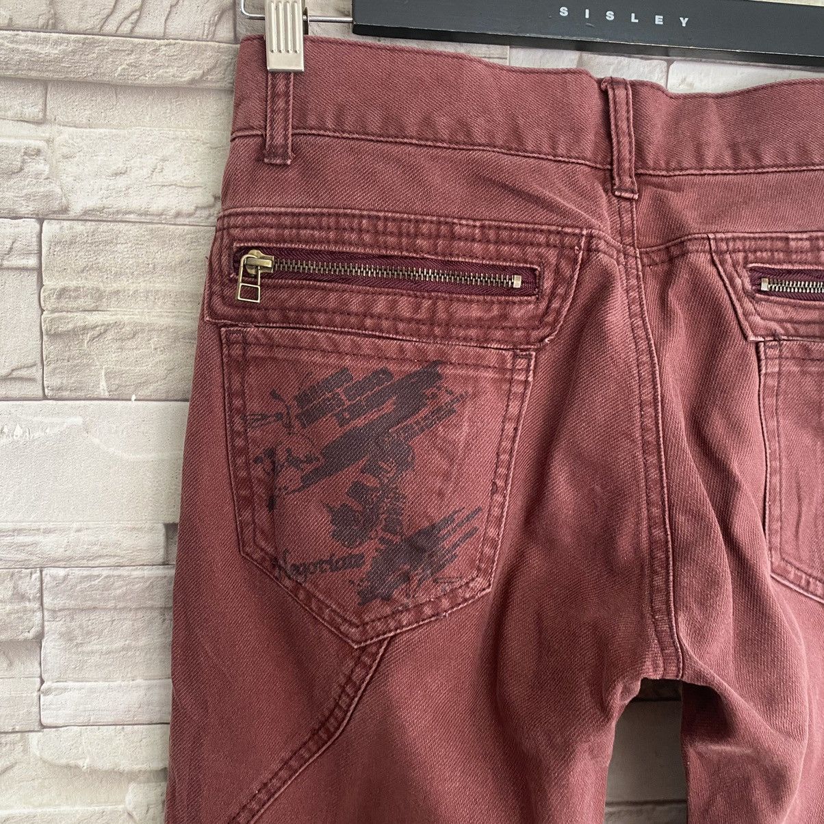 semanticdesign Japanese Semantic Denim Bush Pants Flares Zipper Printed Size US 28 / EU 44 - 14 Thumbnail