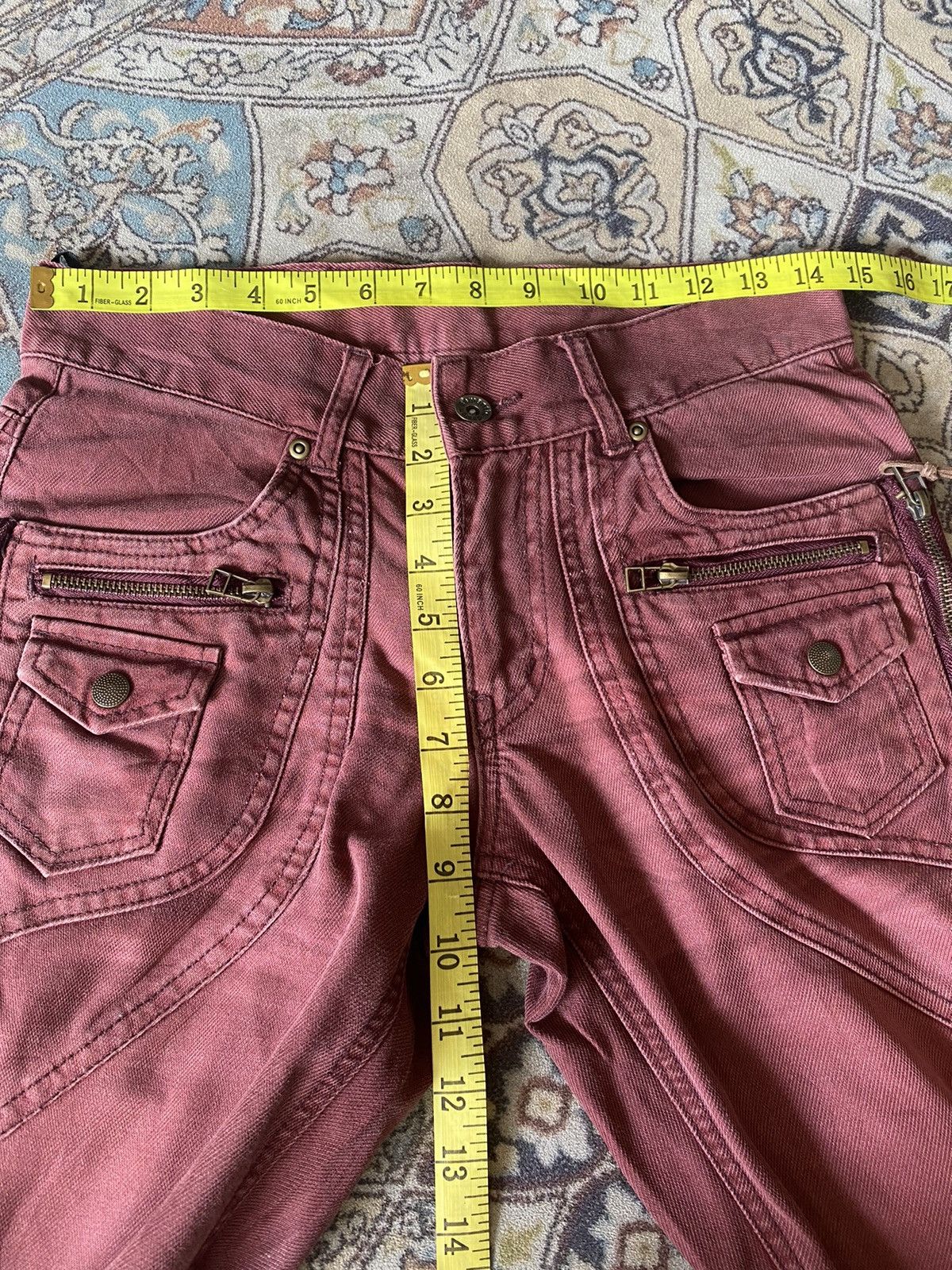 semanticdesign Japanese Semantic Denim Bush Pants Flares Zipper Printed Size US 28 / EU 44 - 18 Thumbnail