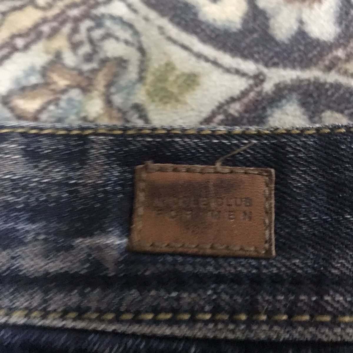 Nicole Club NICOLE CLUB FOR MEN Double Waist Denim Flare Jeans Size US 31 - 15 Thumbnail
