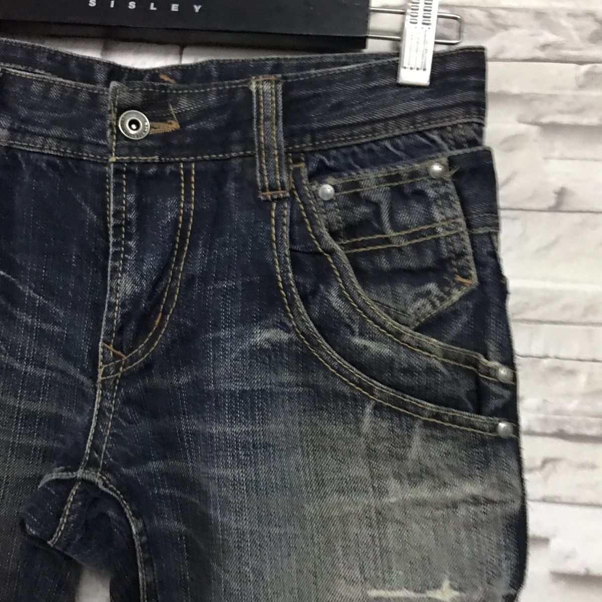 Nicole Club NICOLE CLUB FOR MEN Double Waist Denim Flare Jeans Size US 31 - 6 Thumbnail