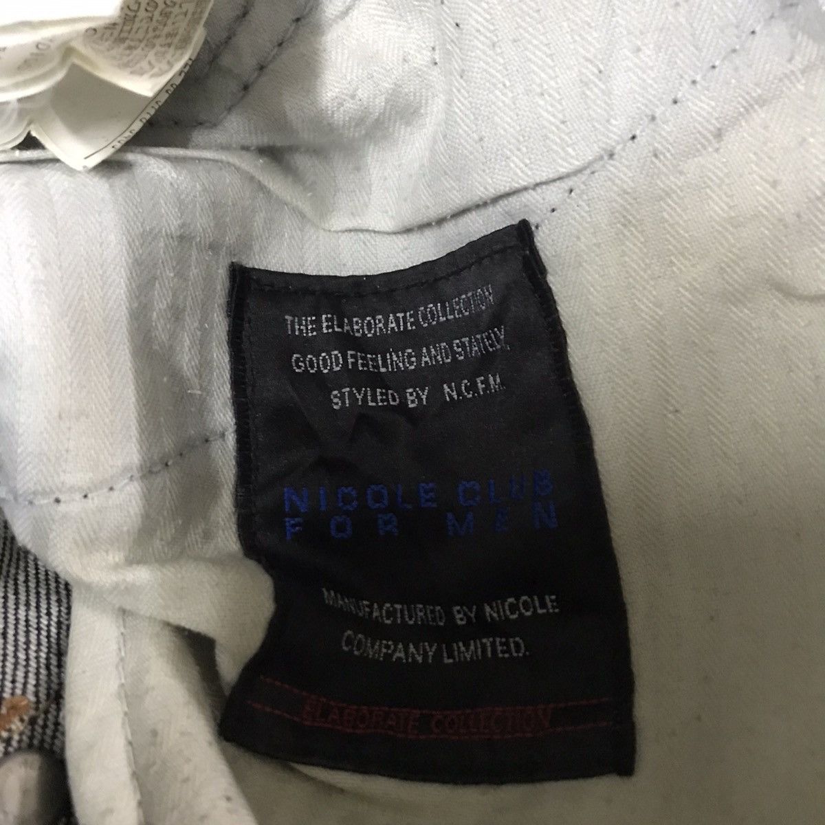 Nicole Club NICOLE CLUB FOR MEN Double Waist Denim Flare Jeans Size US 31 - 17 Thumbnail