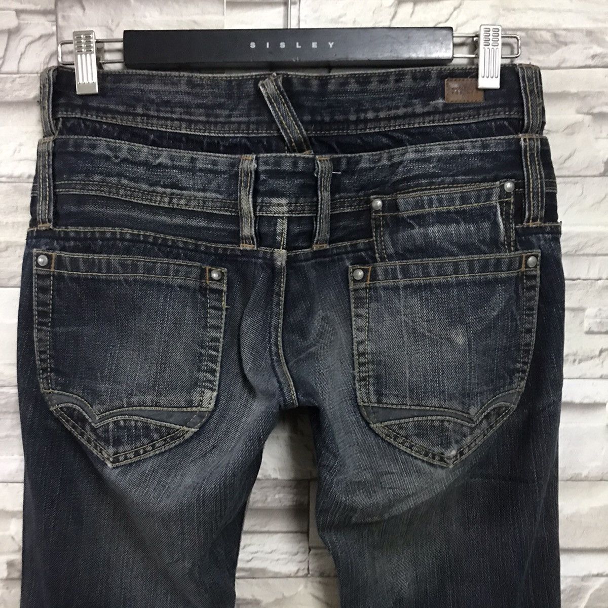 Nicole Club NICOLE CLUB FOR MEN Double Waist Denim Flare Jeans Size US 31 - 11 Thumbnail