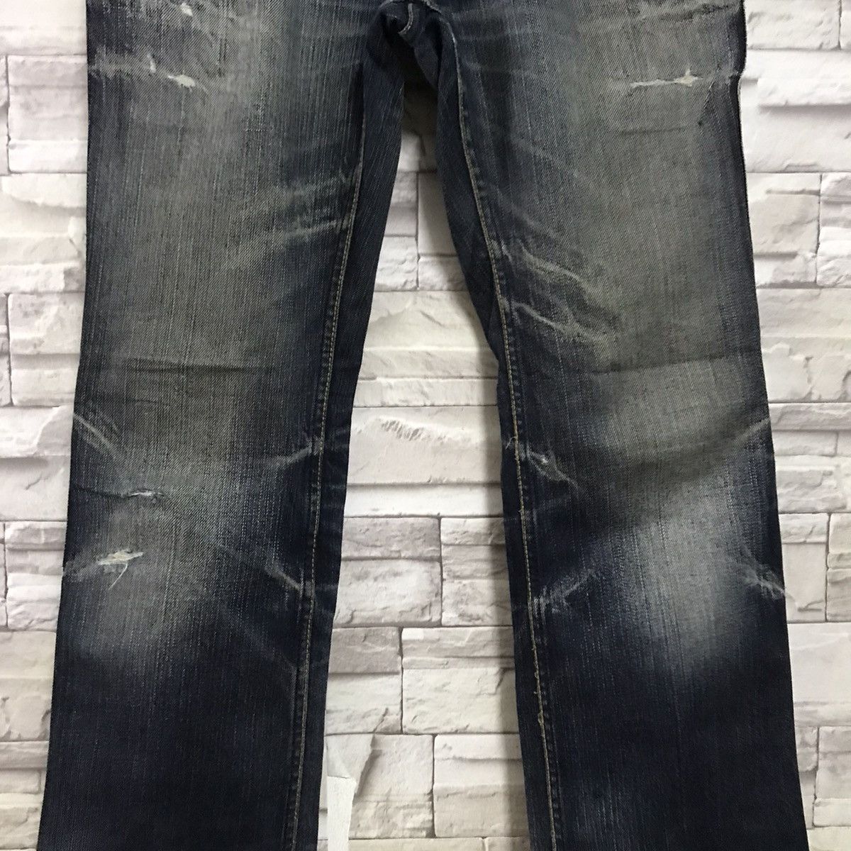 Nicole Club NICOLE CLUB FOR MEN Double Waist Denim Flare Jeans Size US 31 - 7 Thumbnail
