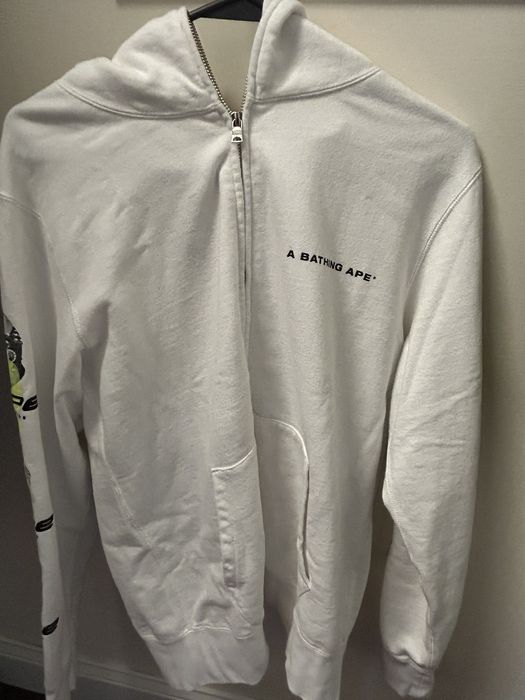 Bape ghost discount full zip hoodie