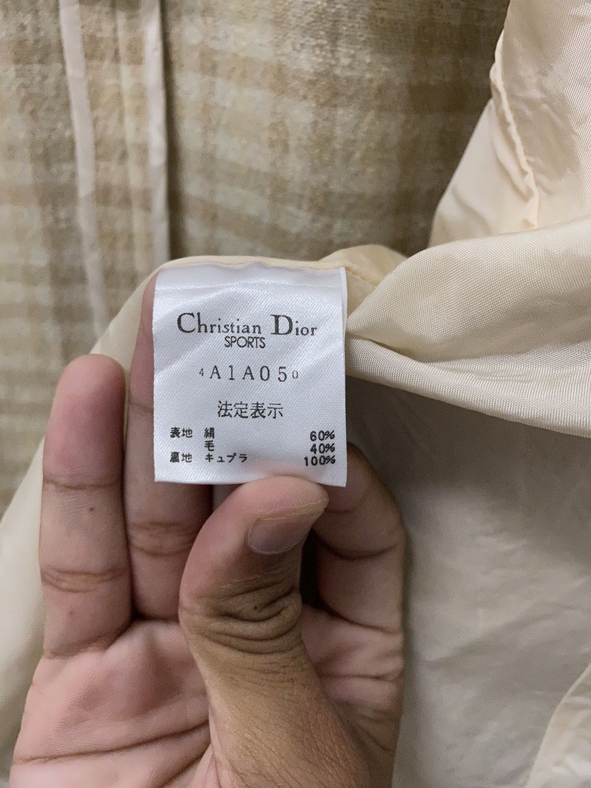 Christian Dior Monsieur 🔥RARE VINTAGE CHRISTIAN DIOR SPORT AW05 CHECKED BLAZER/COAT Size US M / EU 48-50 / 2 - 9 Thumbnail