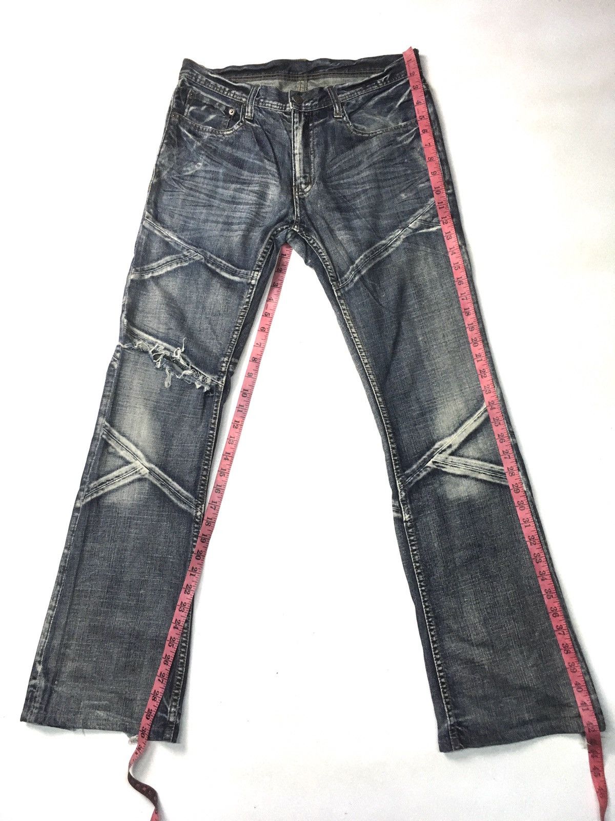 Vintage Vintage Edde x rufert distressed denim Size US 32 / EU 48 - 2 Thumbnail