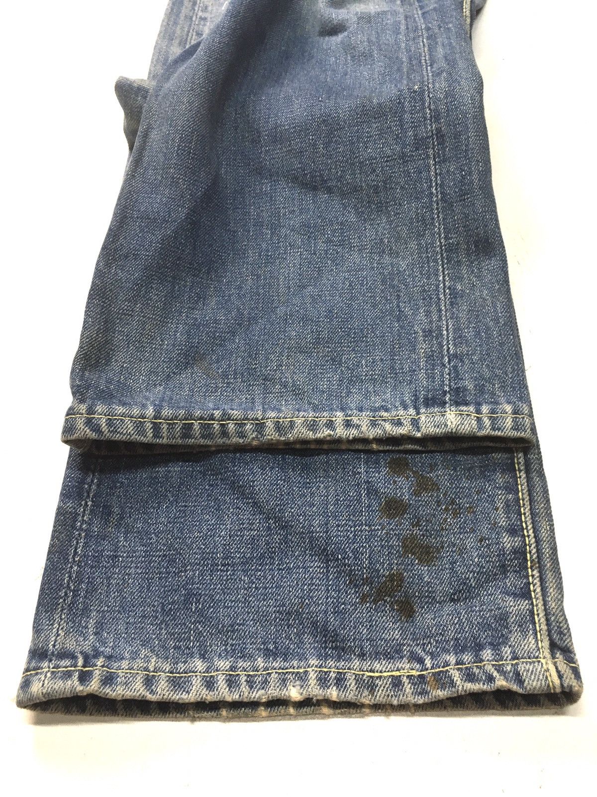 Vintage Vintage 80s big stone distressed selvage jeans japan Size US 29 - 12 Thumbnail