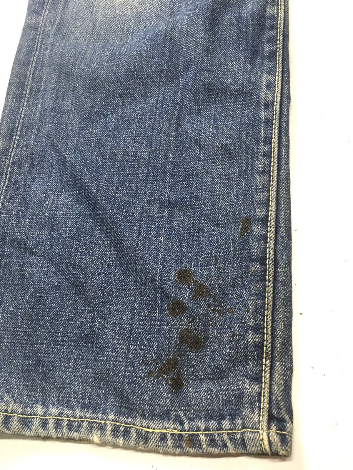 Vintage Vintage 80s big stone distressed selvage jeans japan Size US 29 - 11 Thumbnail