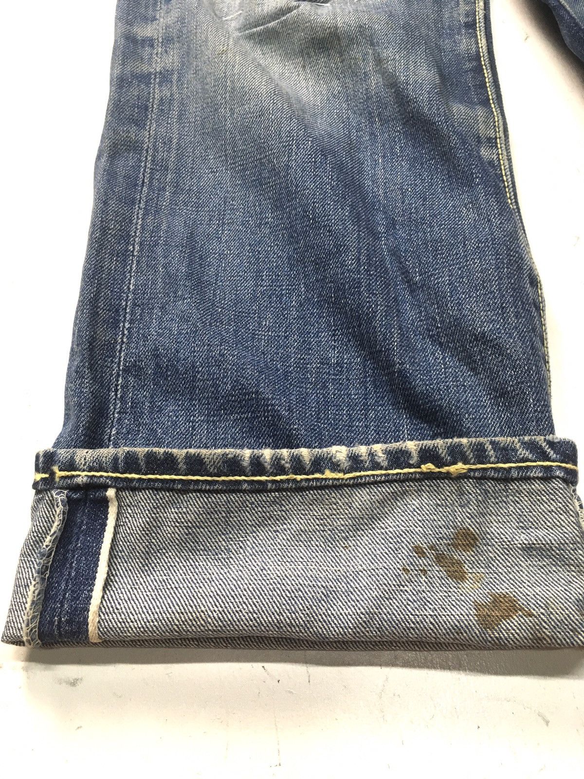 Vintage Vintage 80s big stone distressed selvage jeans japan Size US 29 - 14 Thumbnail