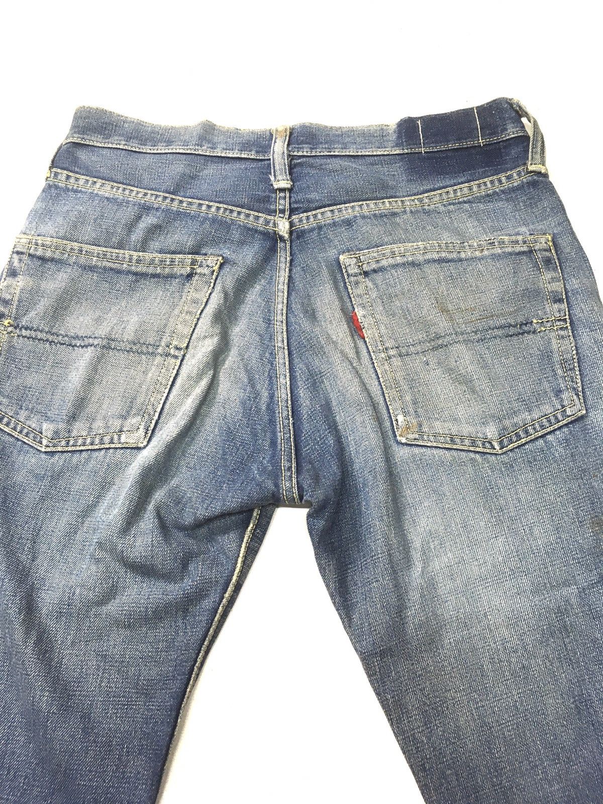 Vintage Vintage 80s big stone distressed selvage jeans japan Size US 29 - 8 Thumbnail